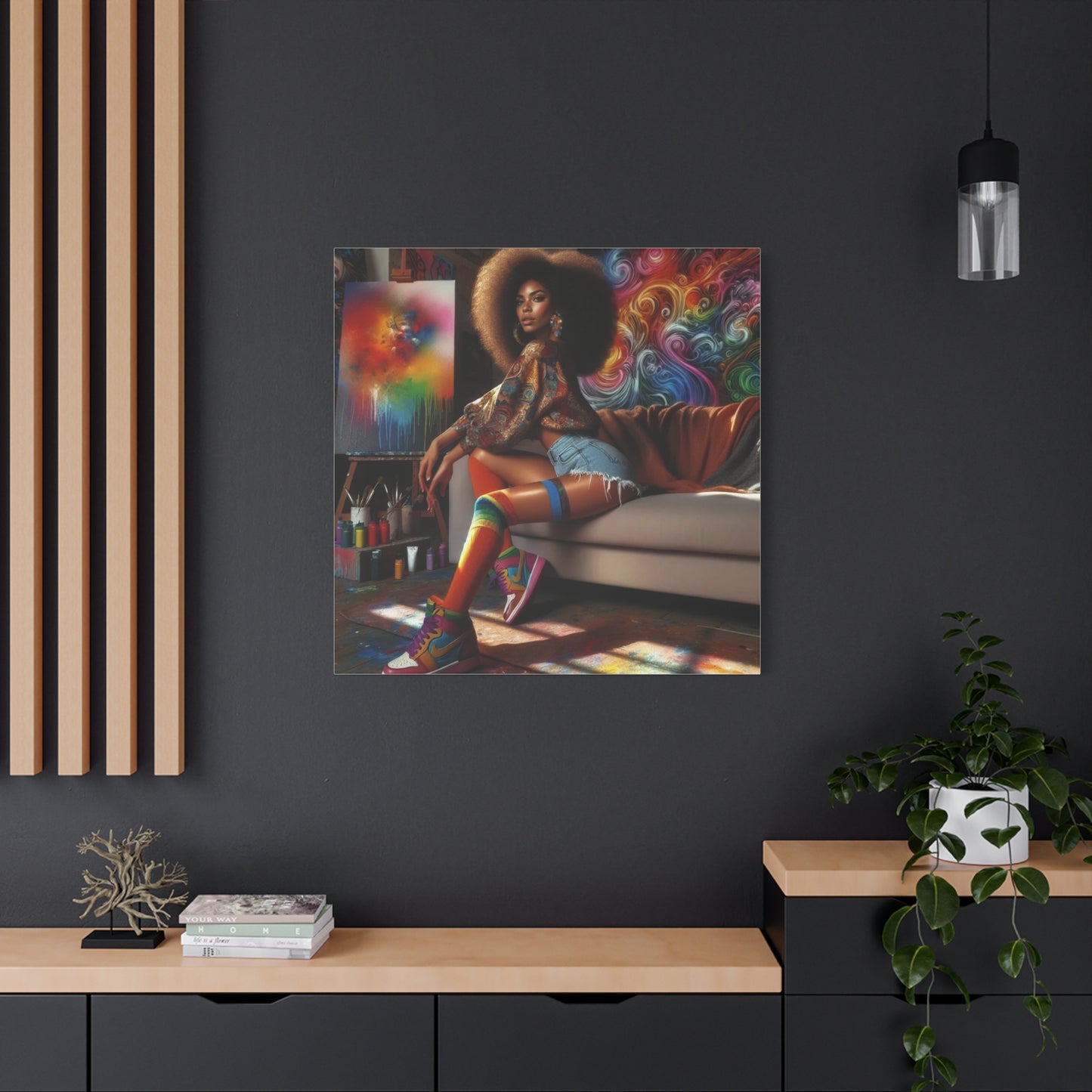 Beautiful Black Woman Canvas Art