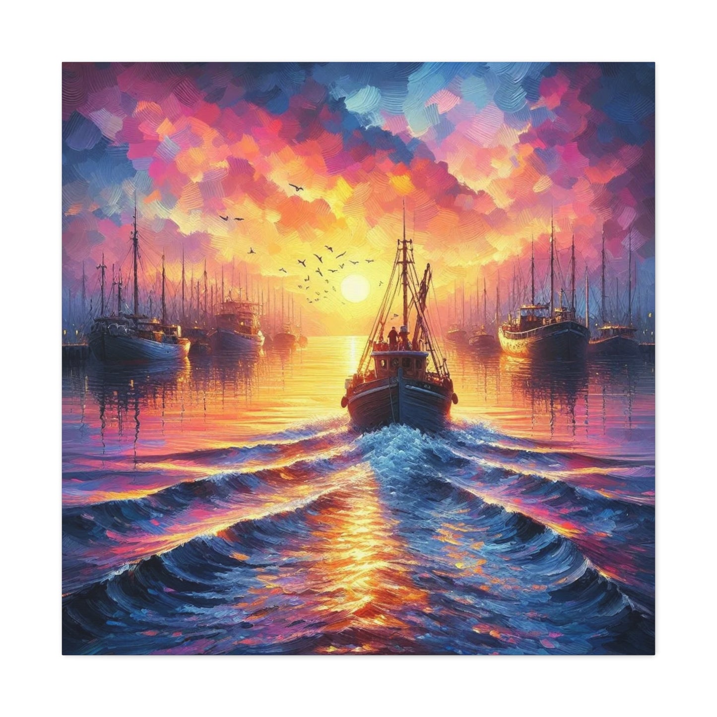 Canvas Print - Morning In the Harbor Wall Art