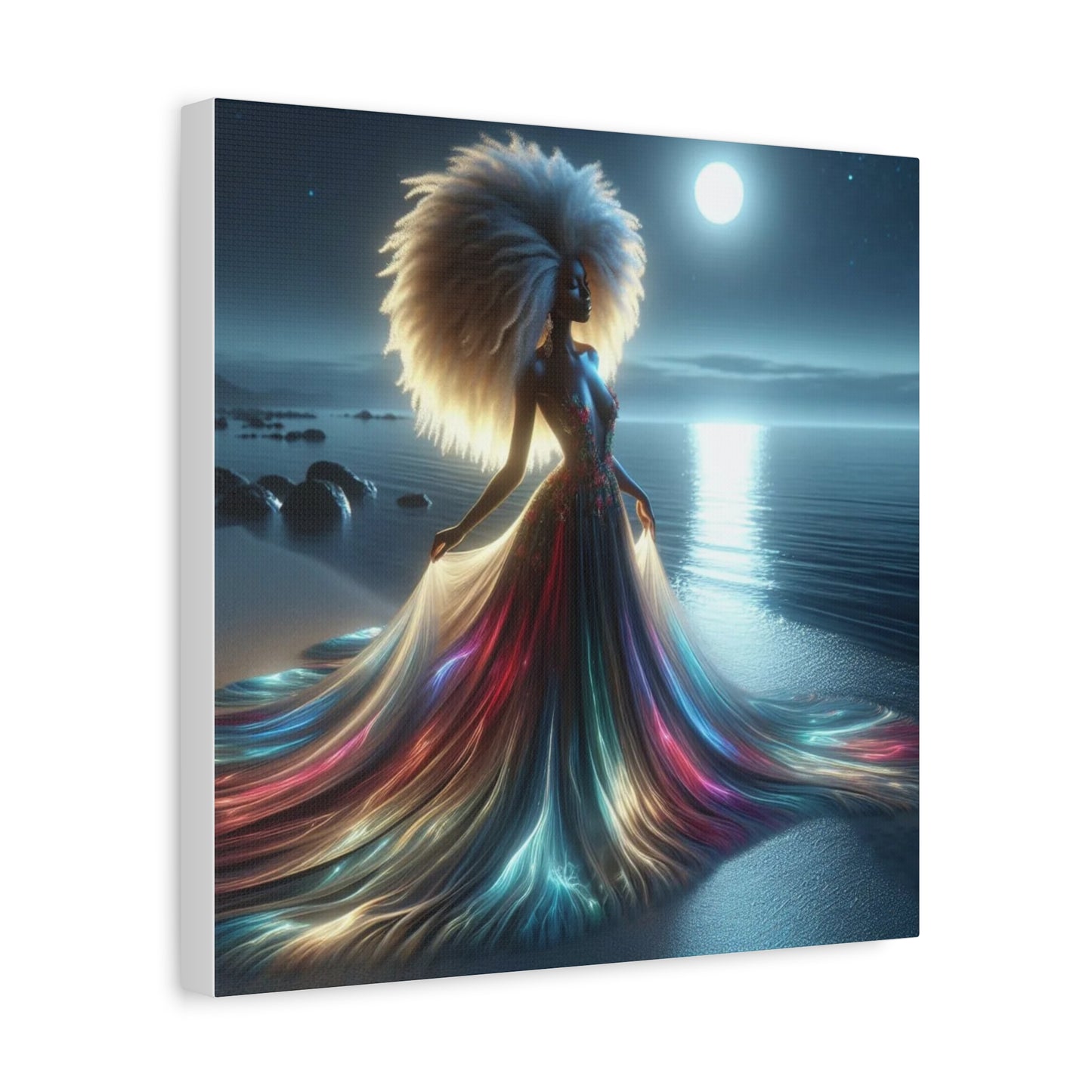 Beautiful Black Woman Canvas Art