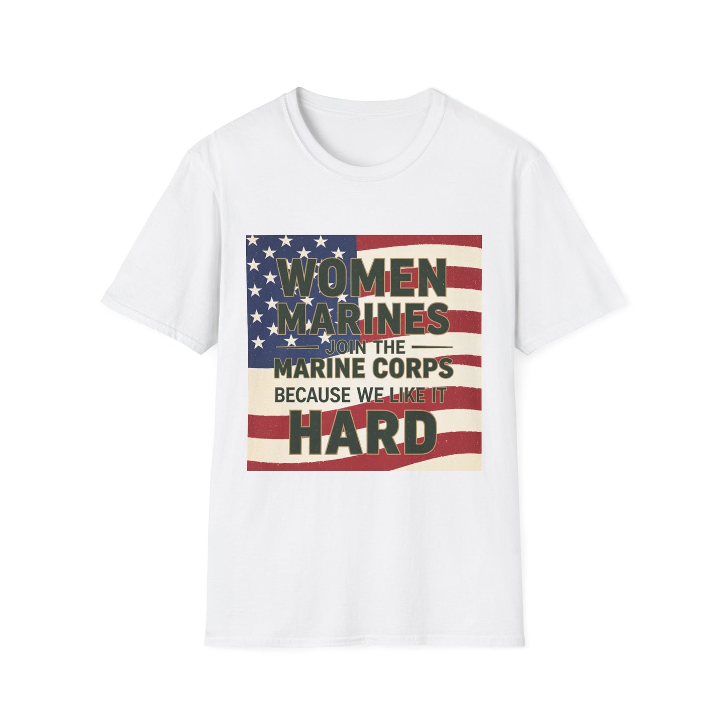 Women Marines Because We Like It Hard, Unisex T-Shirt,