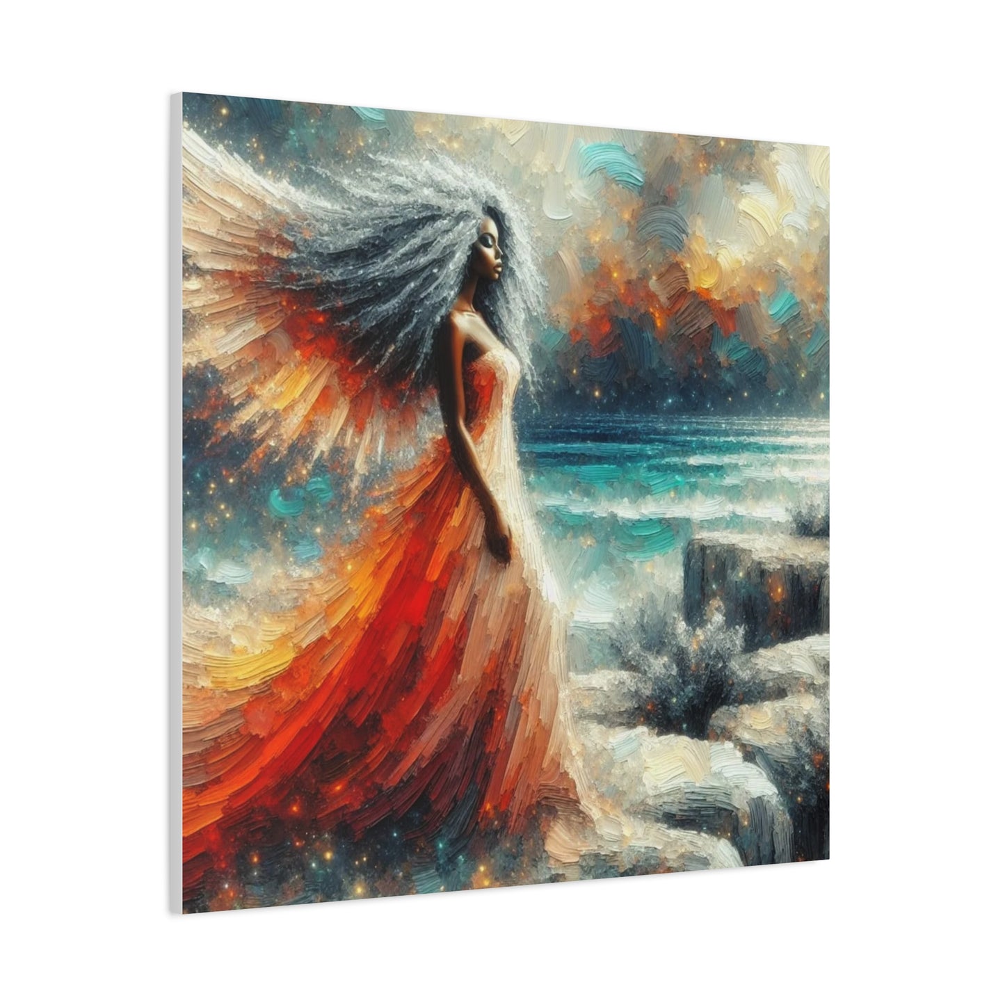 Beautiful Black Woman Canvas Art