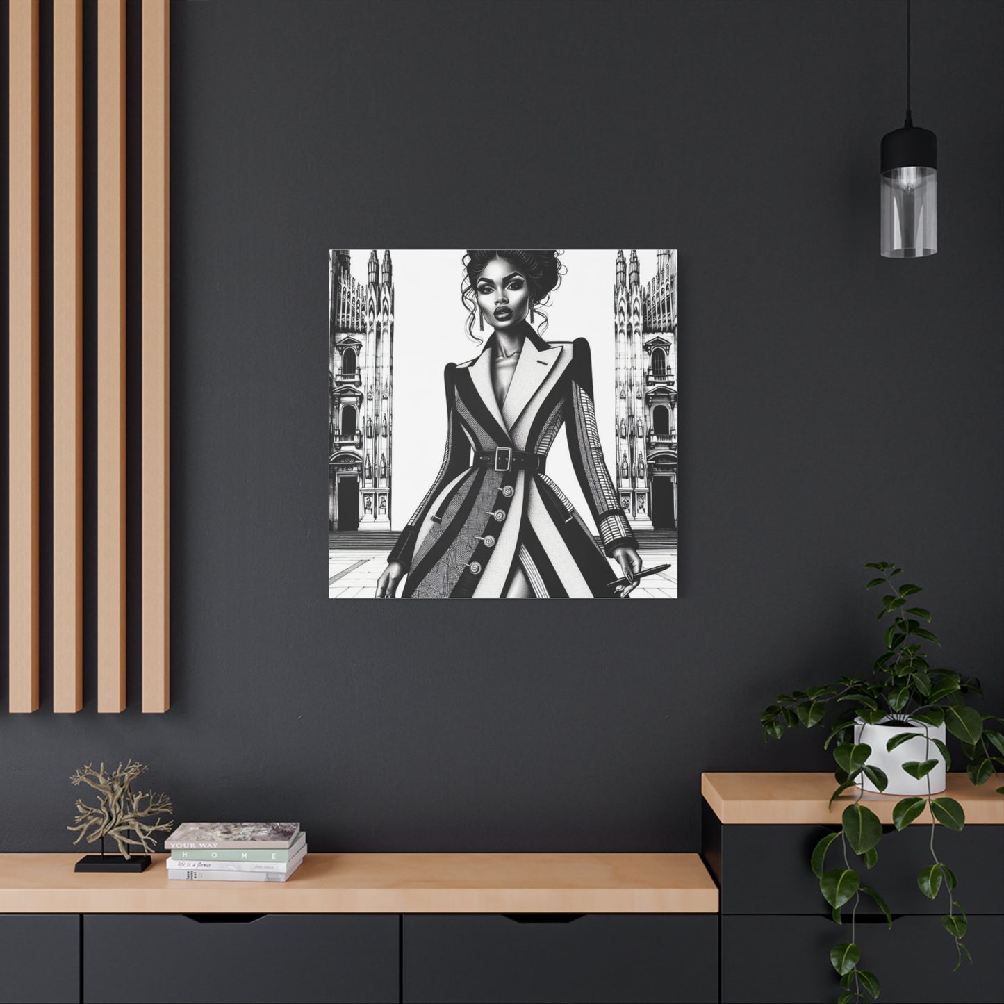 Beautiful Black Woman Canvas Art