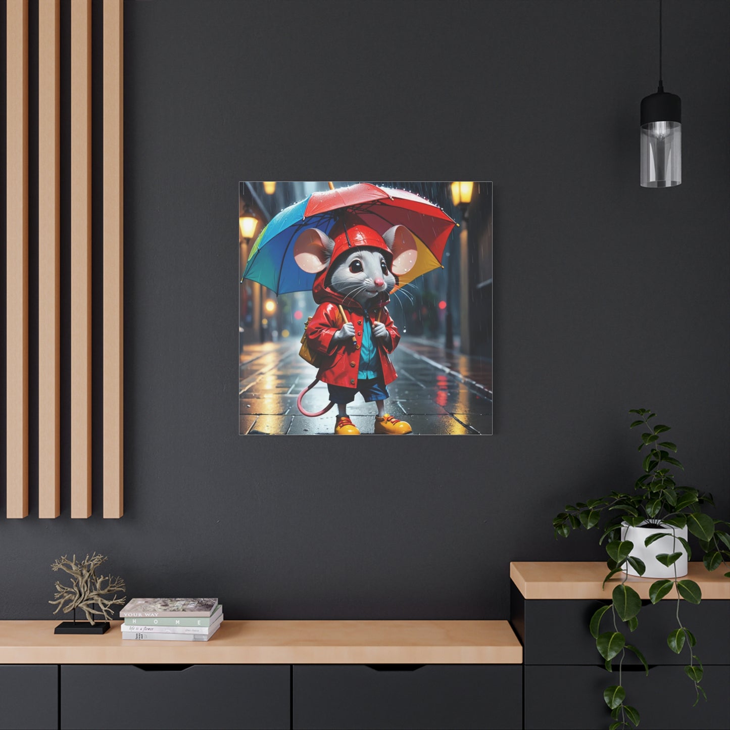 Mouse in the Rain Art
