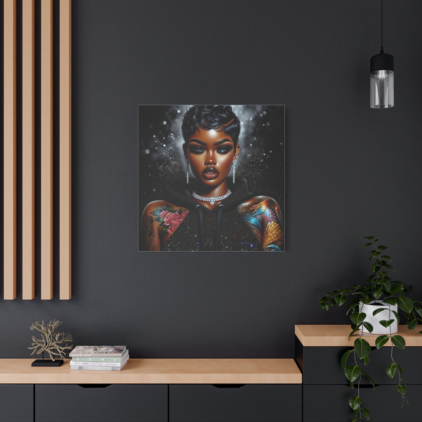 Beautiful Black Woman Canvas Art