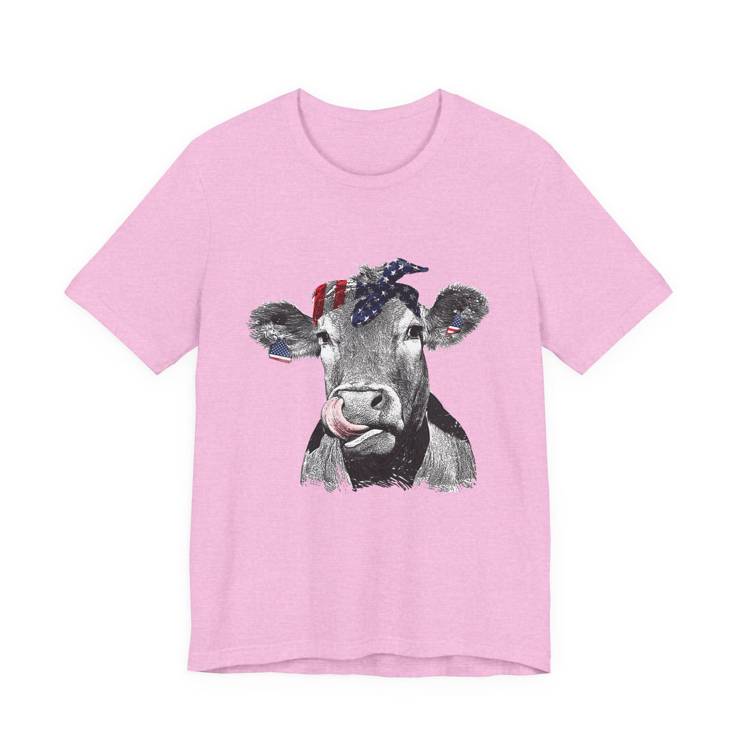 Cow with Flag Bandanna T-Shirt