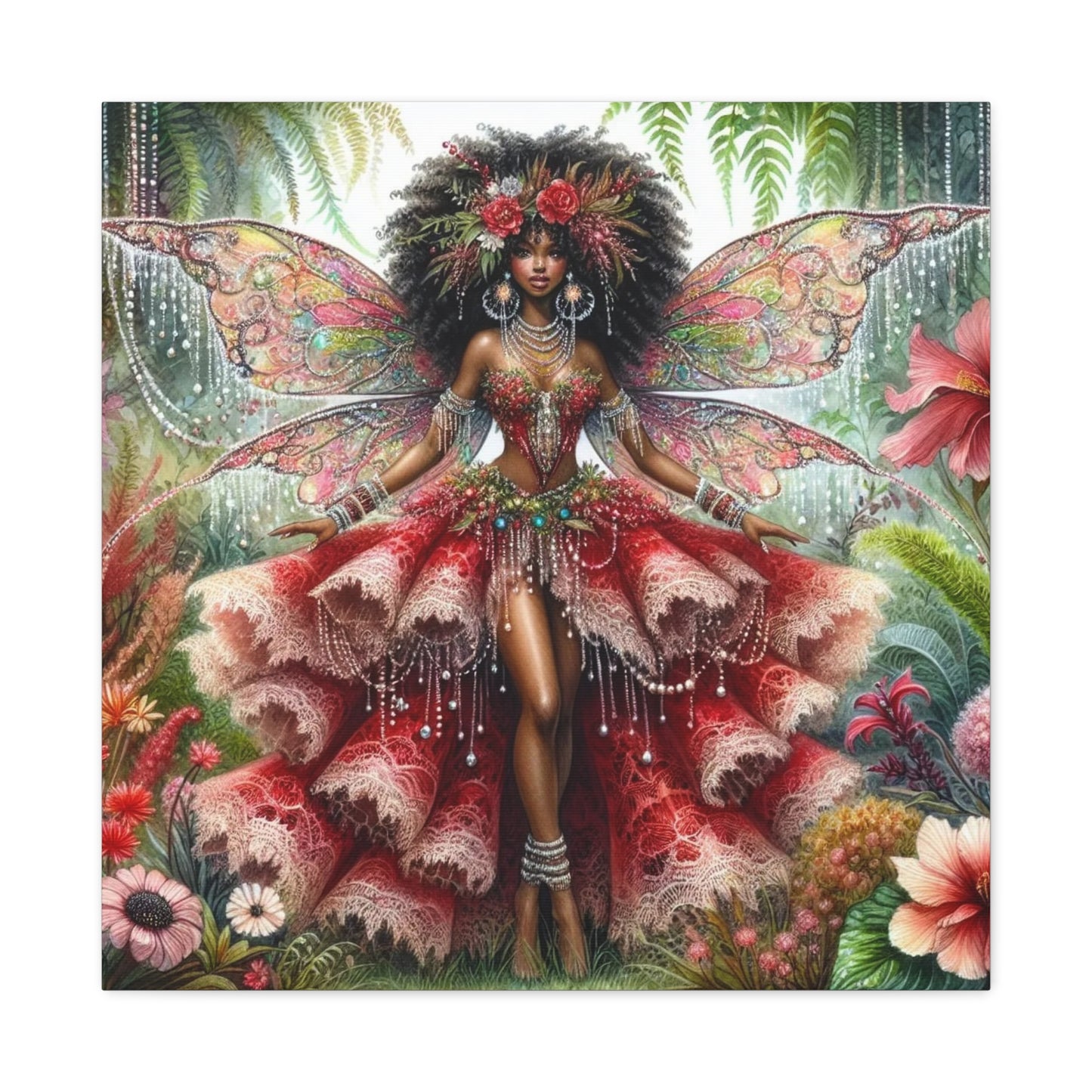 Beautiful Black Woman Canvas Art