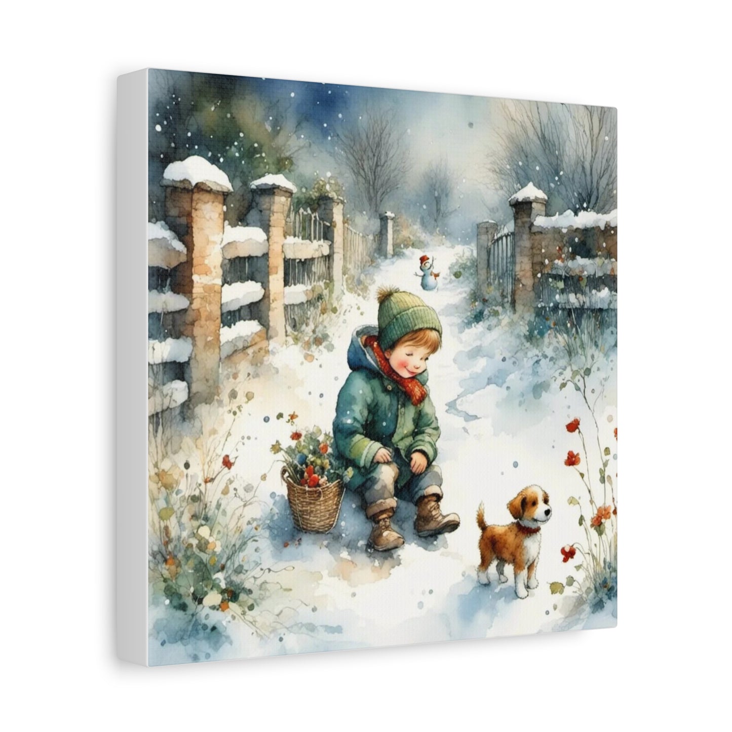 A Boy and His Puppy Art