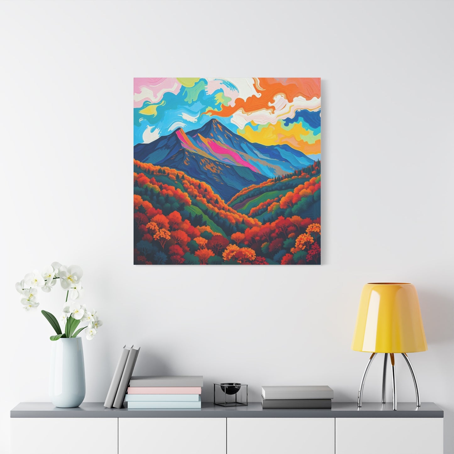 Canvas Wall Art - Abstract Black Hills Scenic