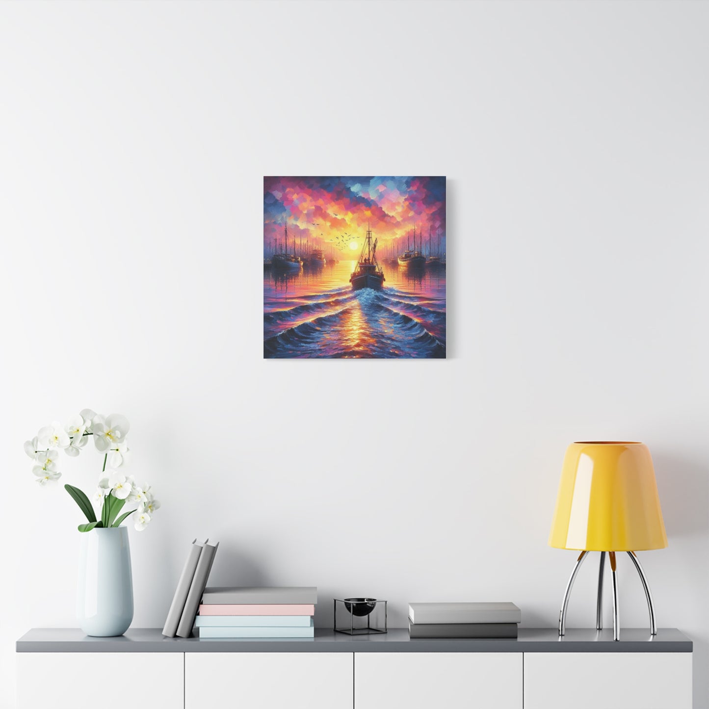 Canvas Print - Morning In the Harbor Wall Art