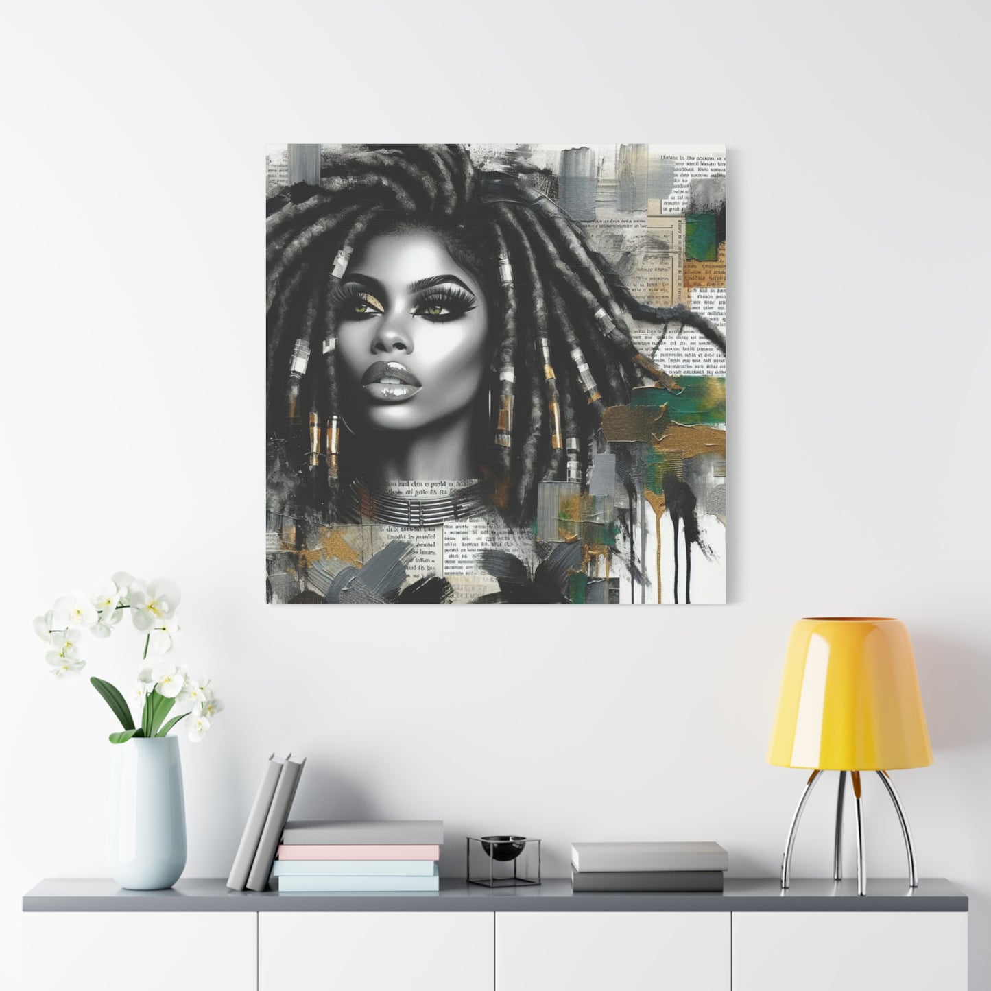 Beautiful Black Woman Canvas Art