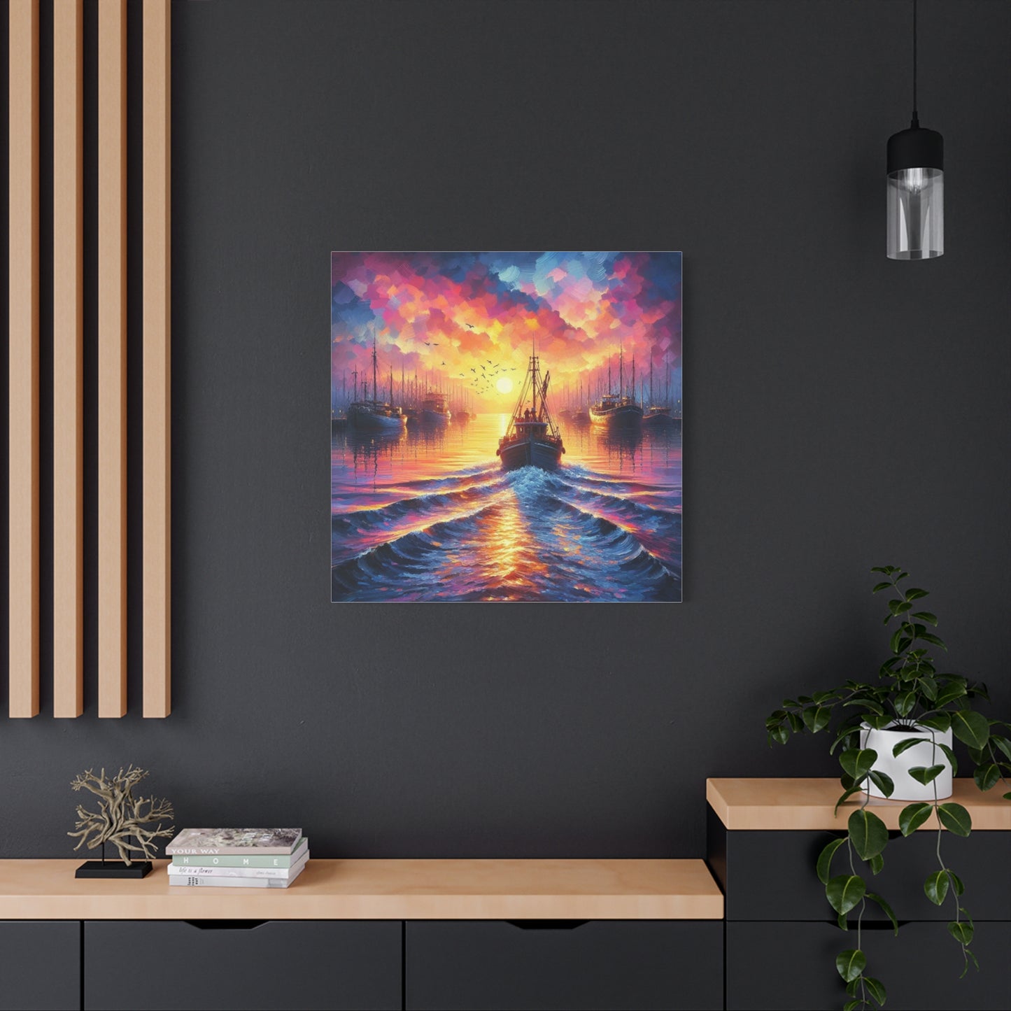 Canvas Print - Morning In the Harbor Wall Art