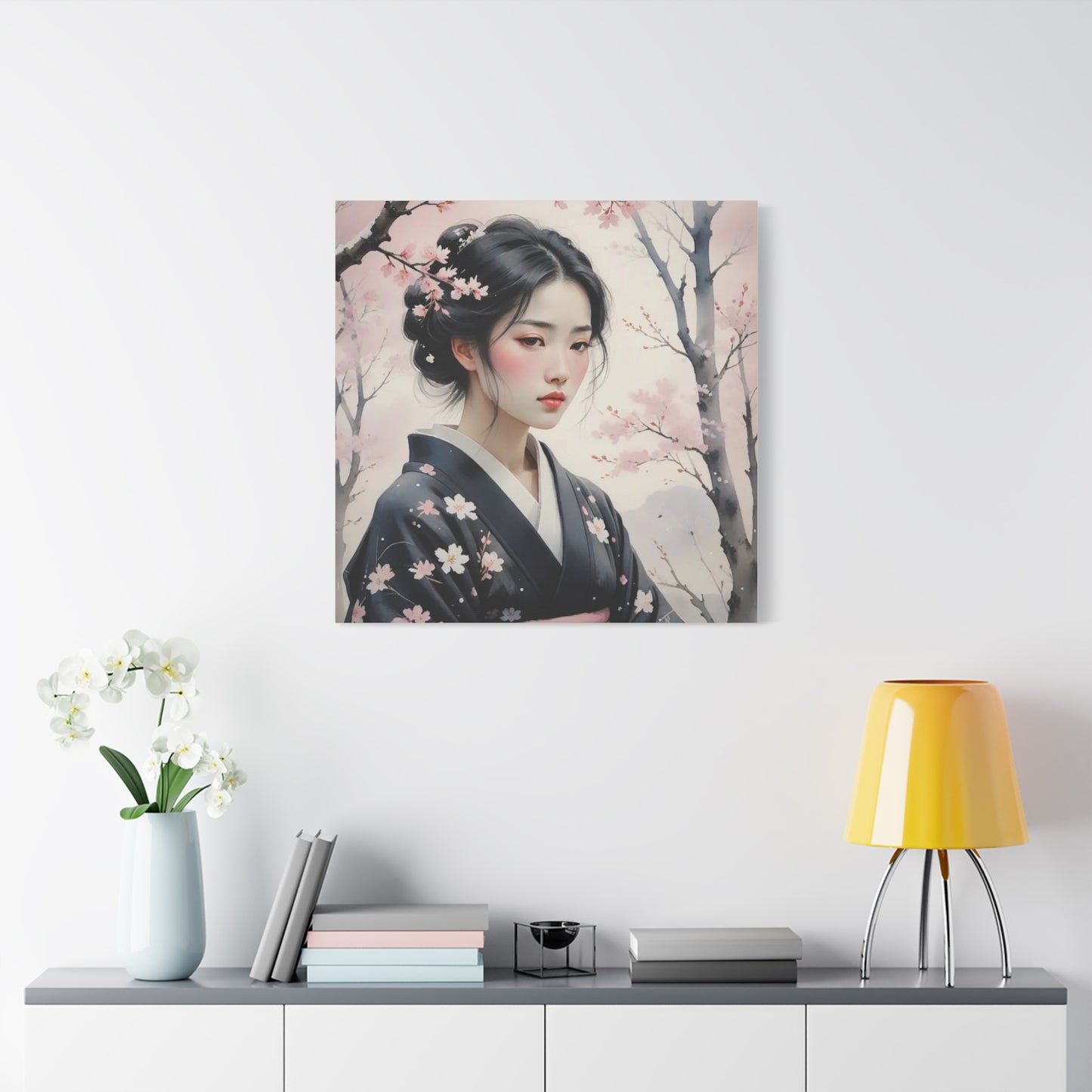 Beautiful Woman Asian Abstract Art
