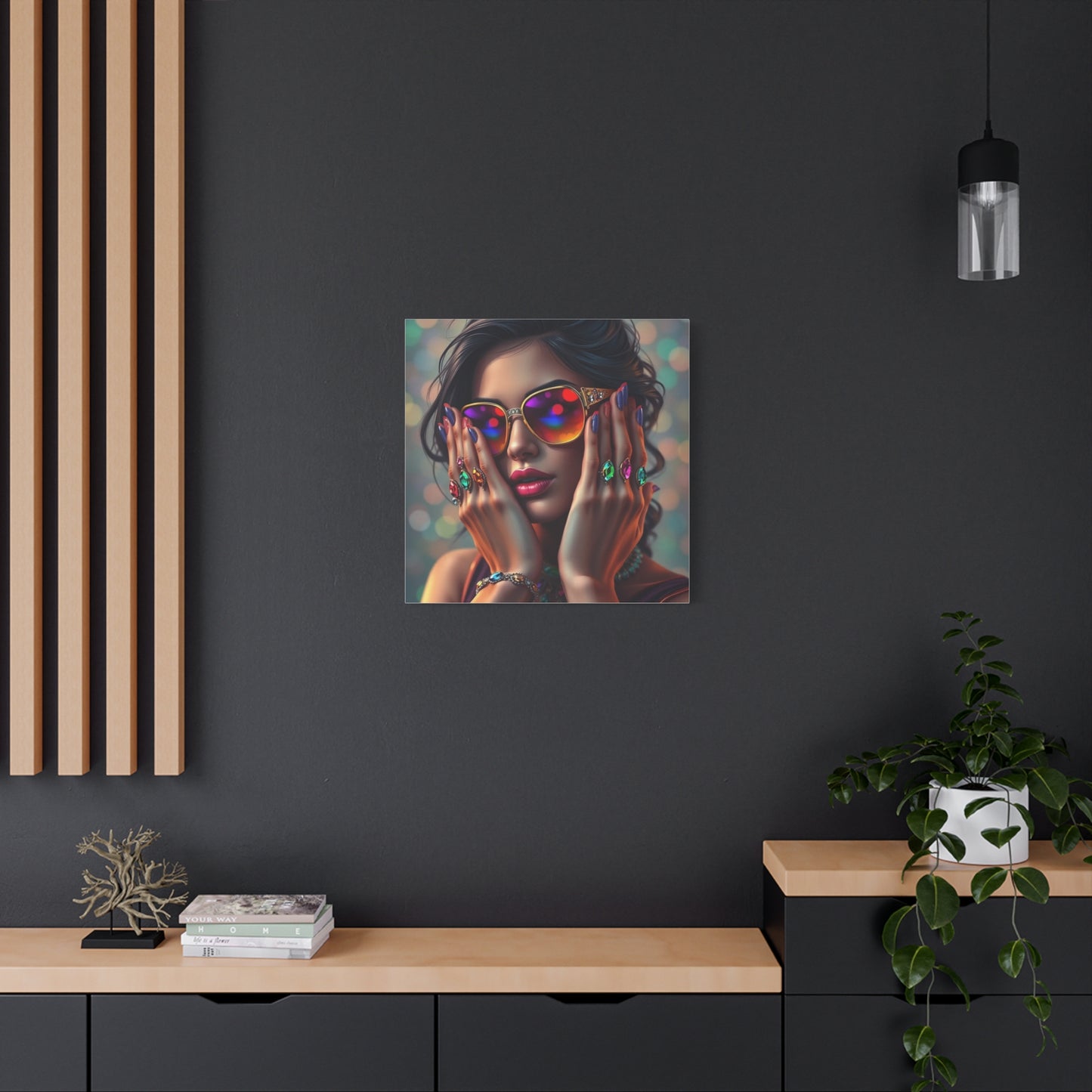 Lady in Jewels Abstract Art