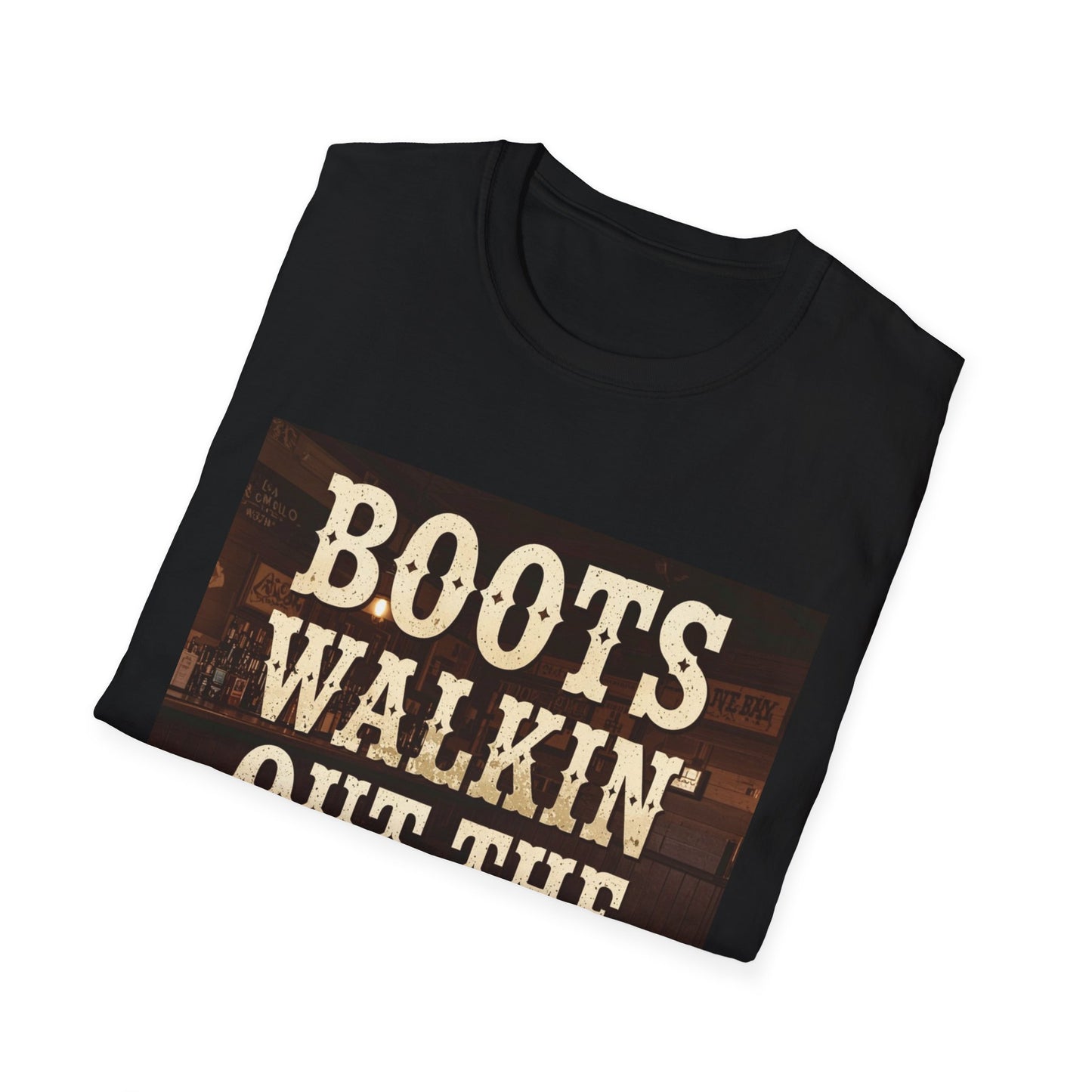 Boots Walkin Out the Door Western Boho, Unisex T-Shirt,
