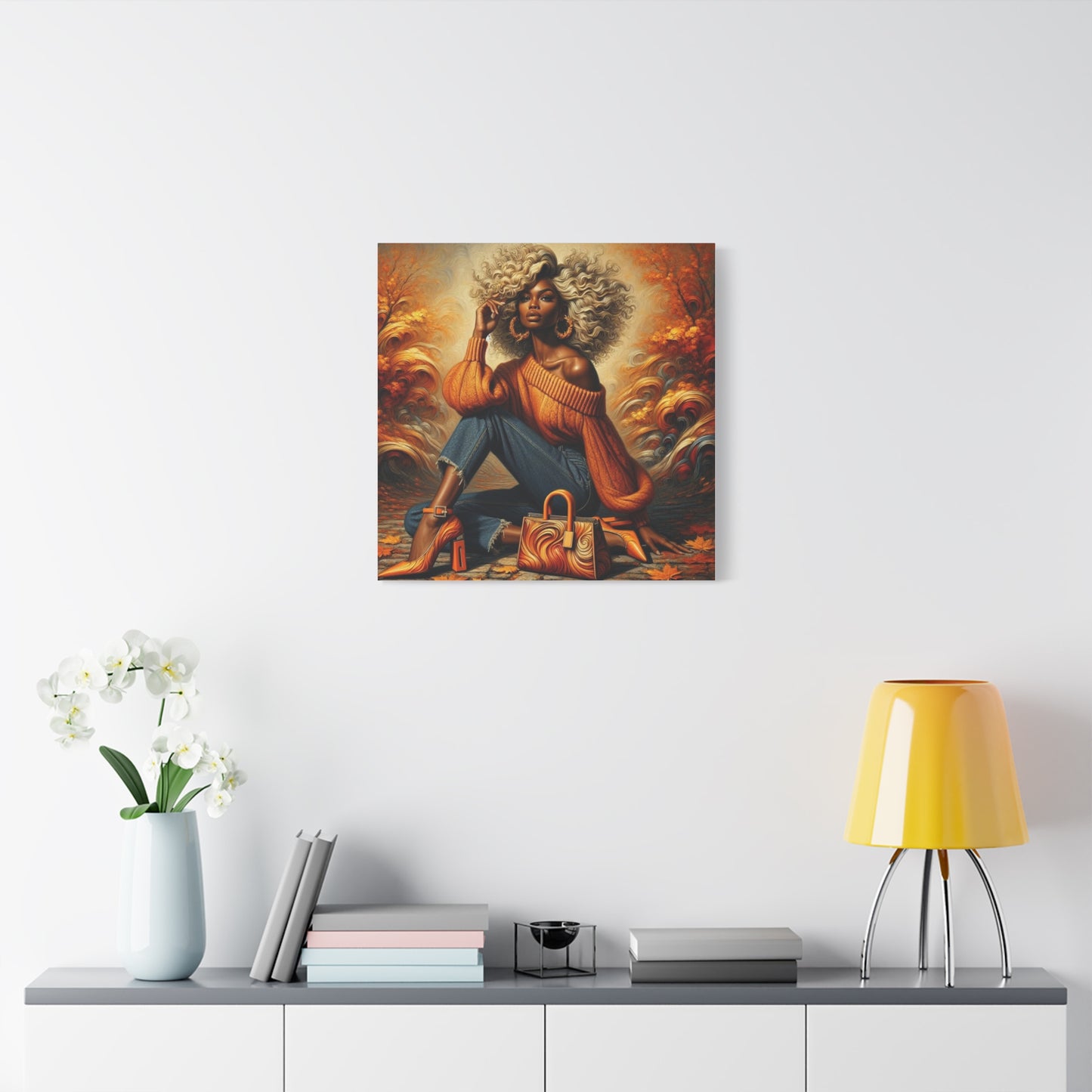 Beautiful Black Woman Canvas Art
