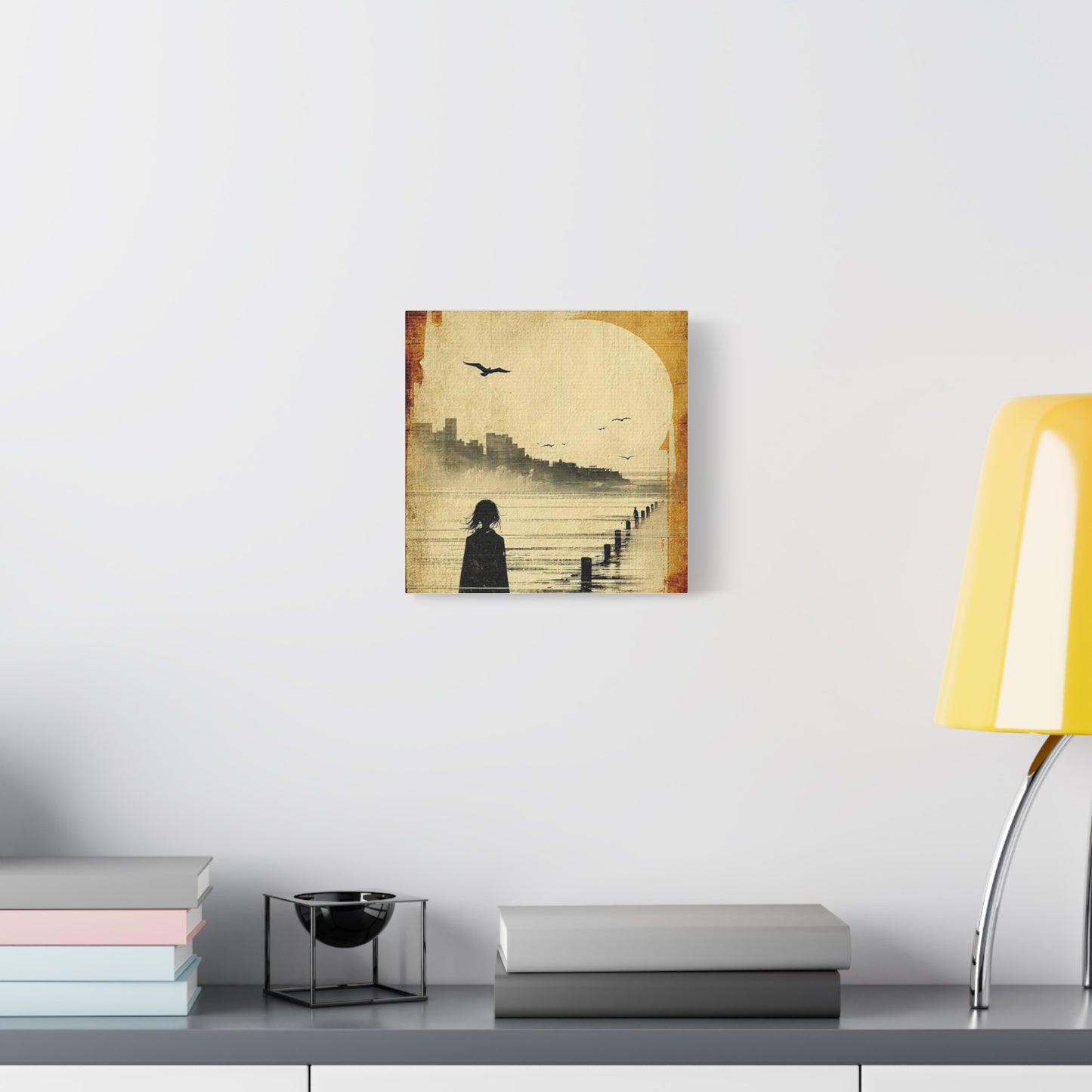 Yellow Water View Abstract Art