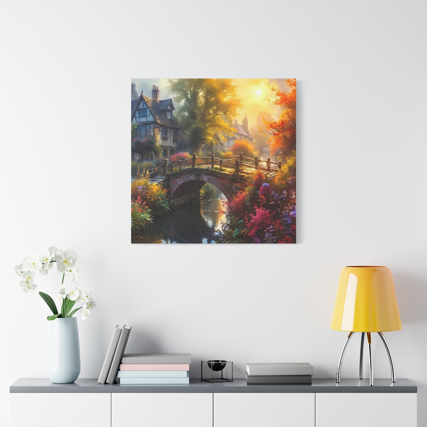 Canvas Print - The Bridge to Town Wall Art