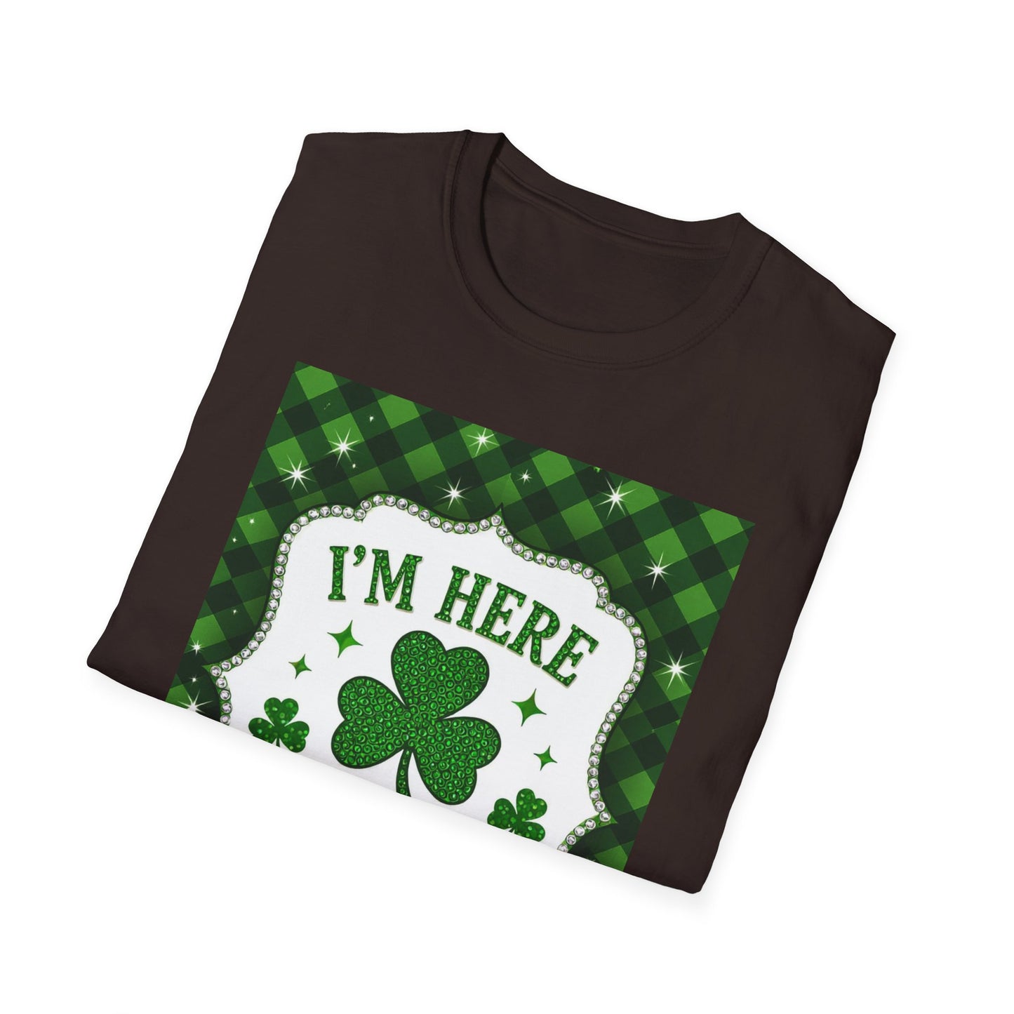I'm Here For the Shenanigans... Saint Patty's Day Funny T-Shirt — St. Patrick's Day Humor Tee