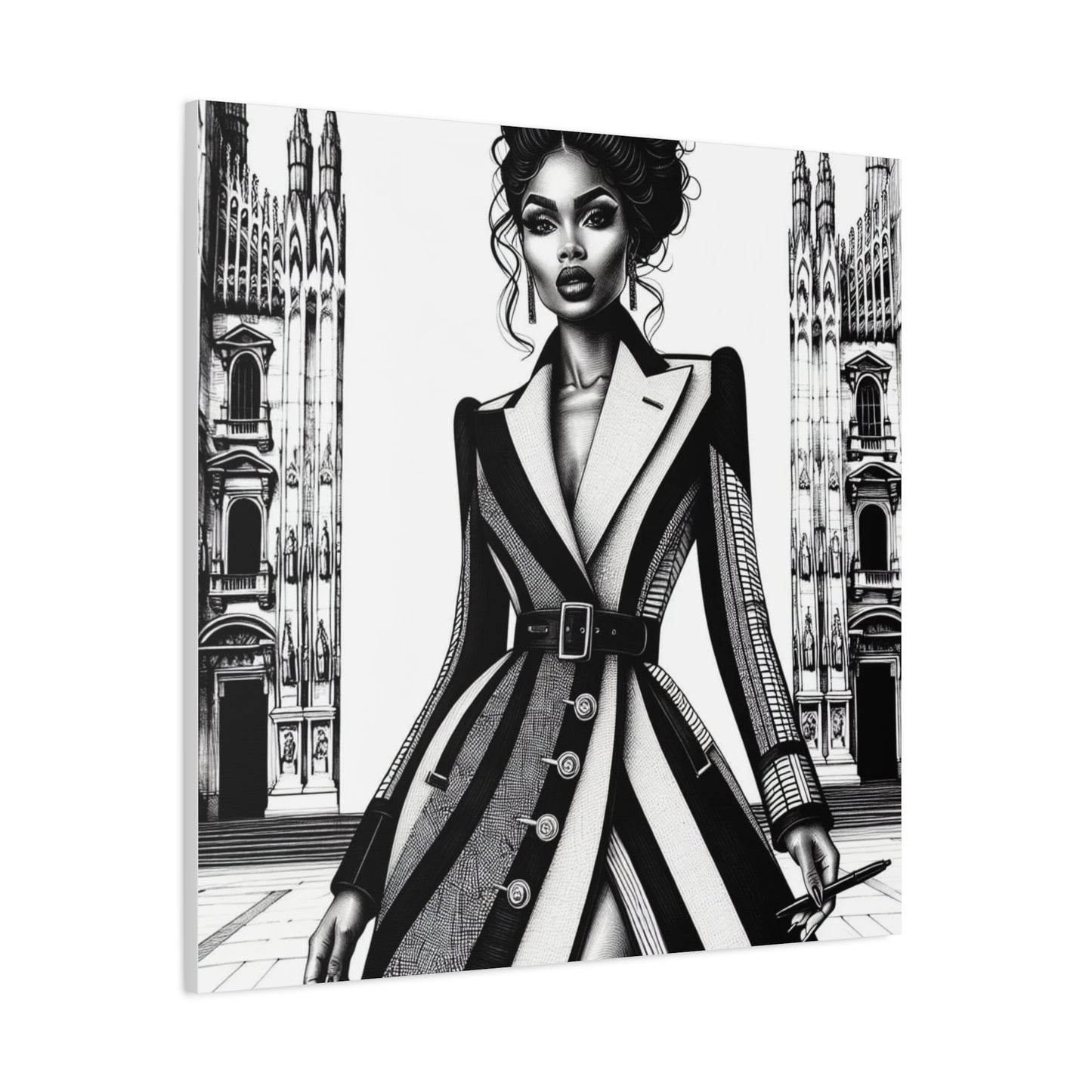 Beautiful Black Woman Canvas Art