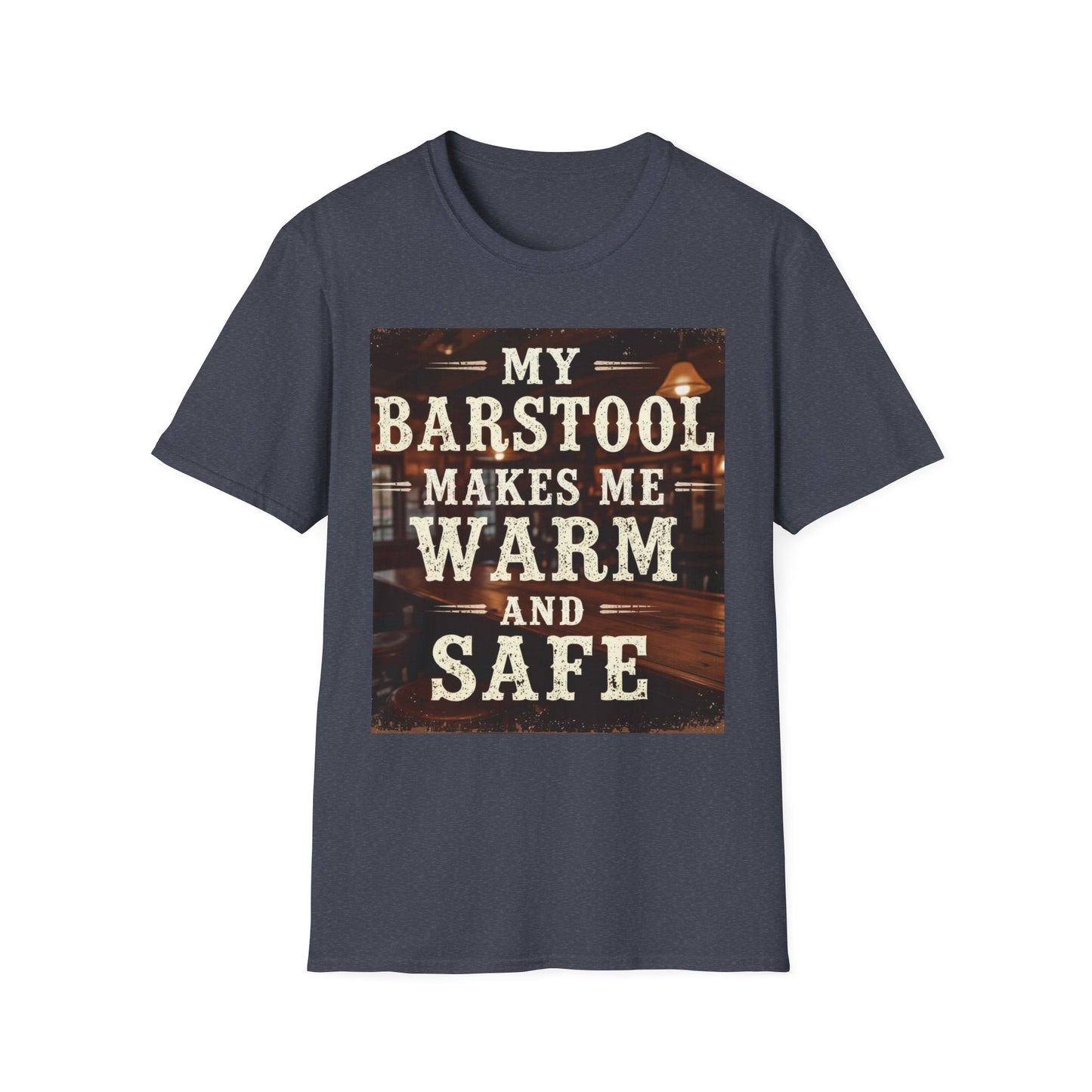 My Barstool Makes Me Feel Warm and Safe Western Boho, Unisex T-Shirt,
