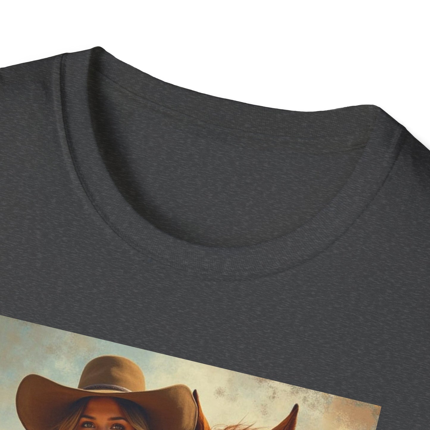 Girl and Her Horse Western Boho, Unisex T-Shirt,