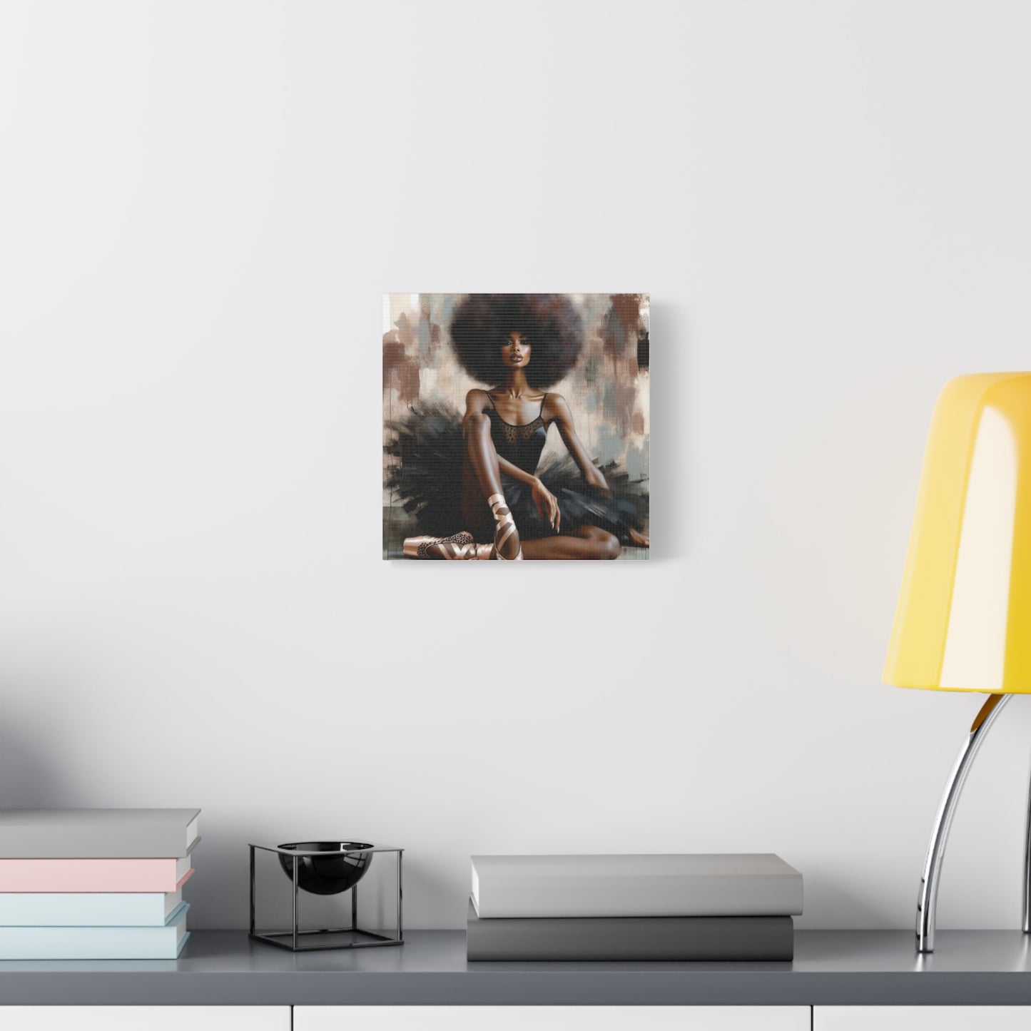 Beautiful Black Woman Ballerina Canvas Art