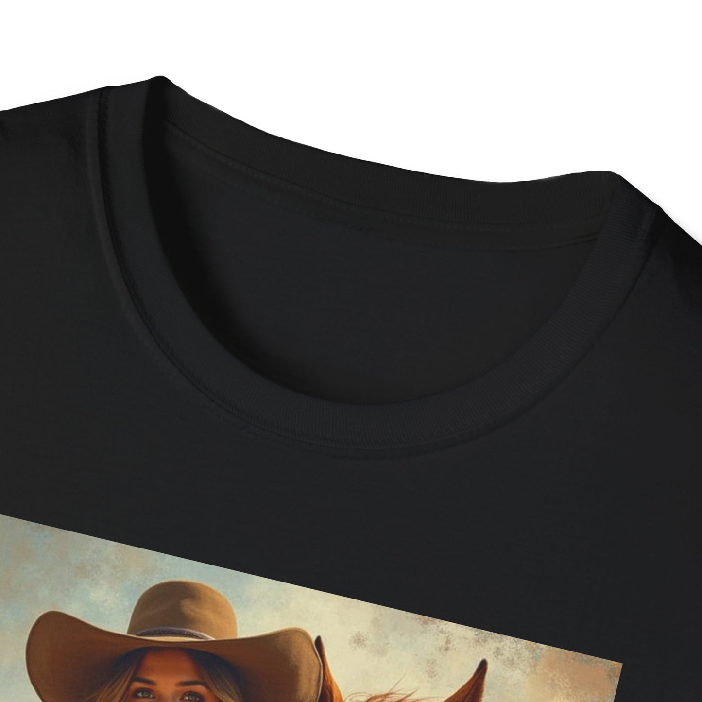 Girl and Her Horse Western Boho, Unisex T-Shirt,