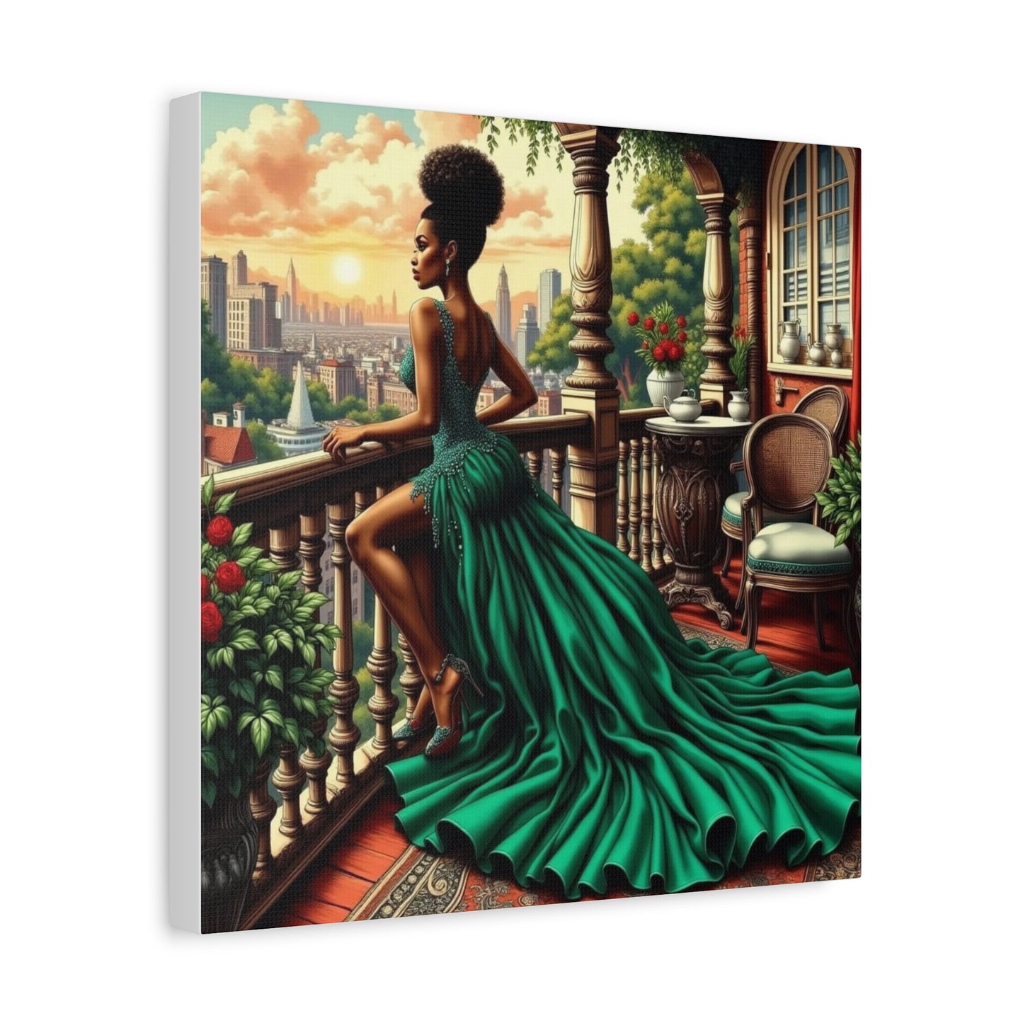 Beautiful Black Woman Canvas Art