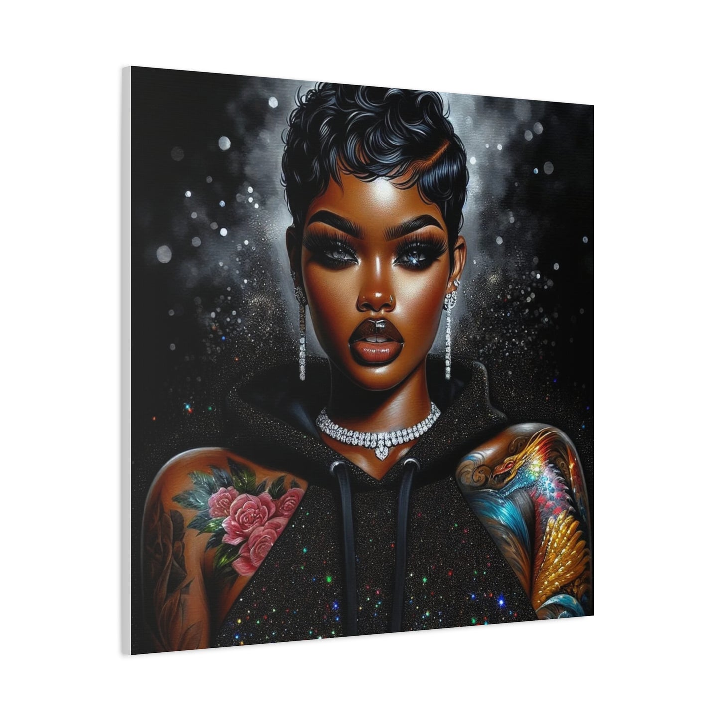 Beautiful Black Woman Canvas Art