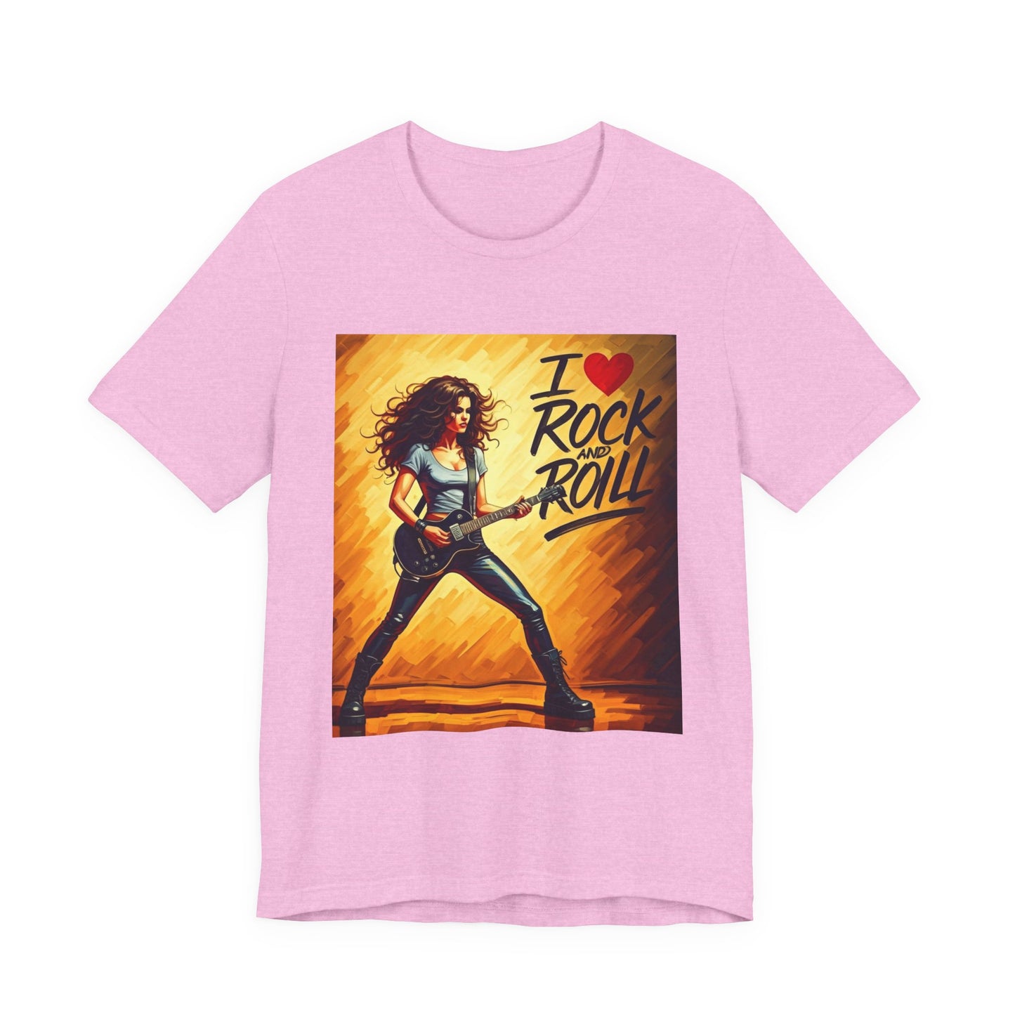 I Love Rock and Roll  Abstract T-Shirt