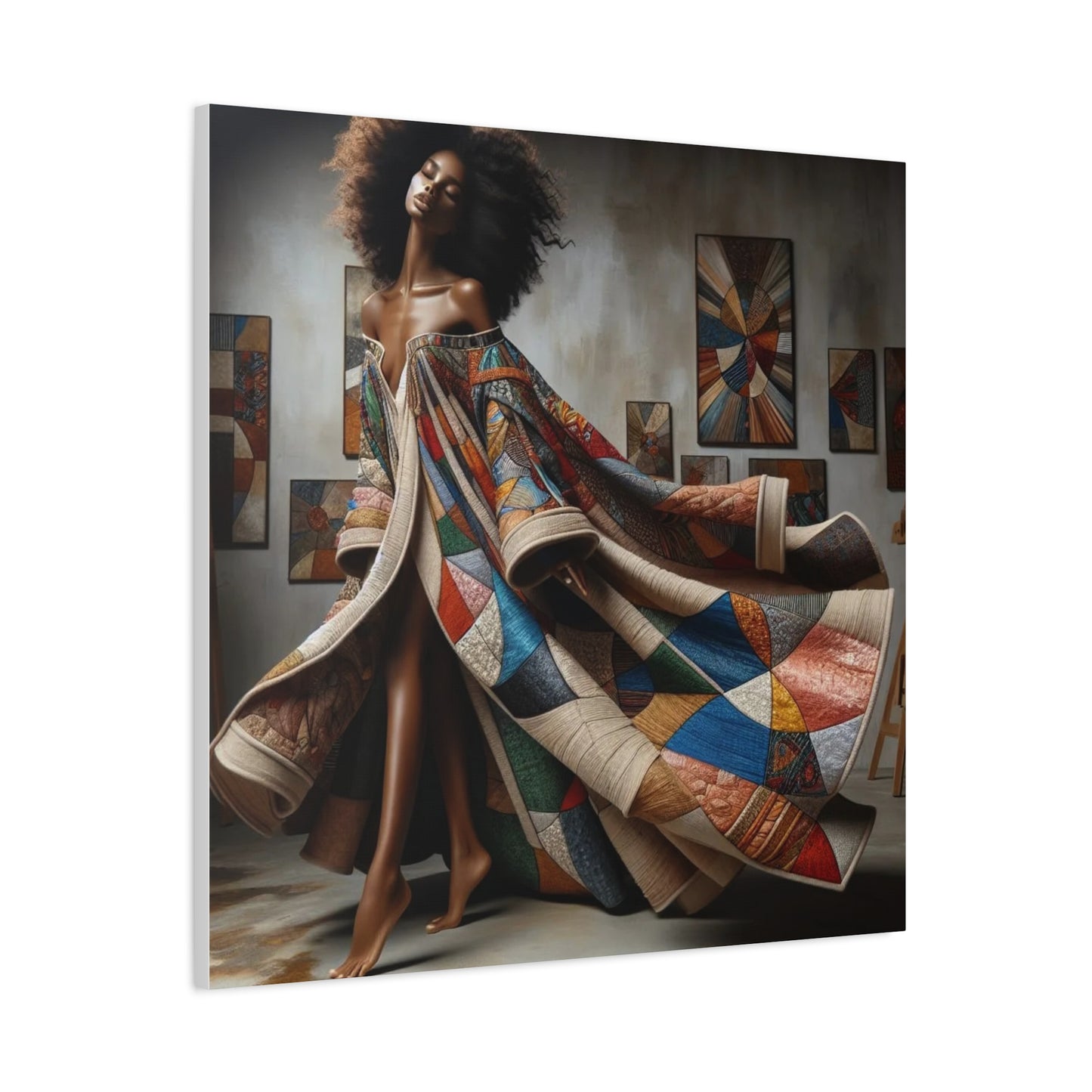 Beautiful Black Woman Canvas Art