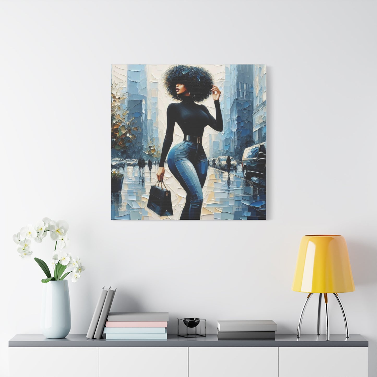 Beautiful Black Woman Canvas Art