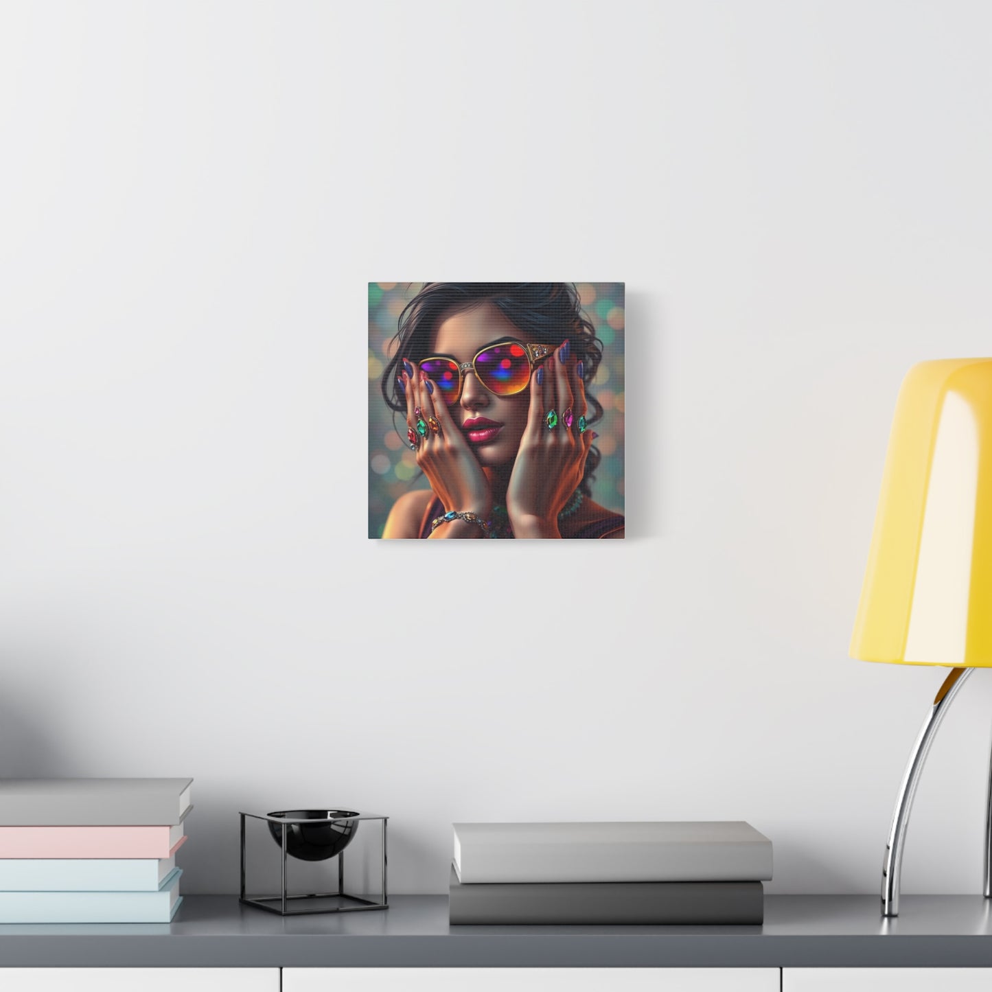 Lady in Jewels Abstract Art