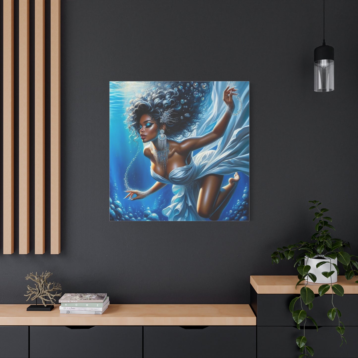 Beautiful Black Woman Canvas Art