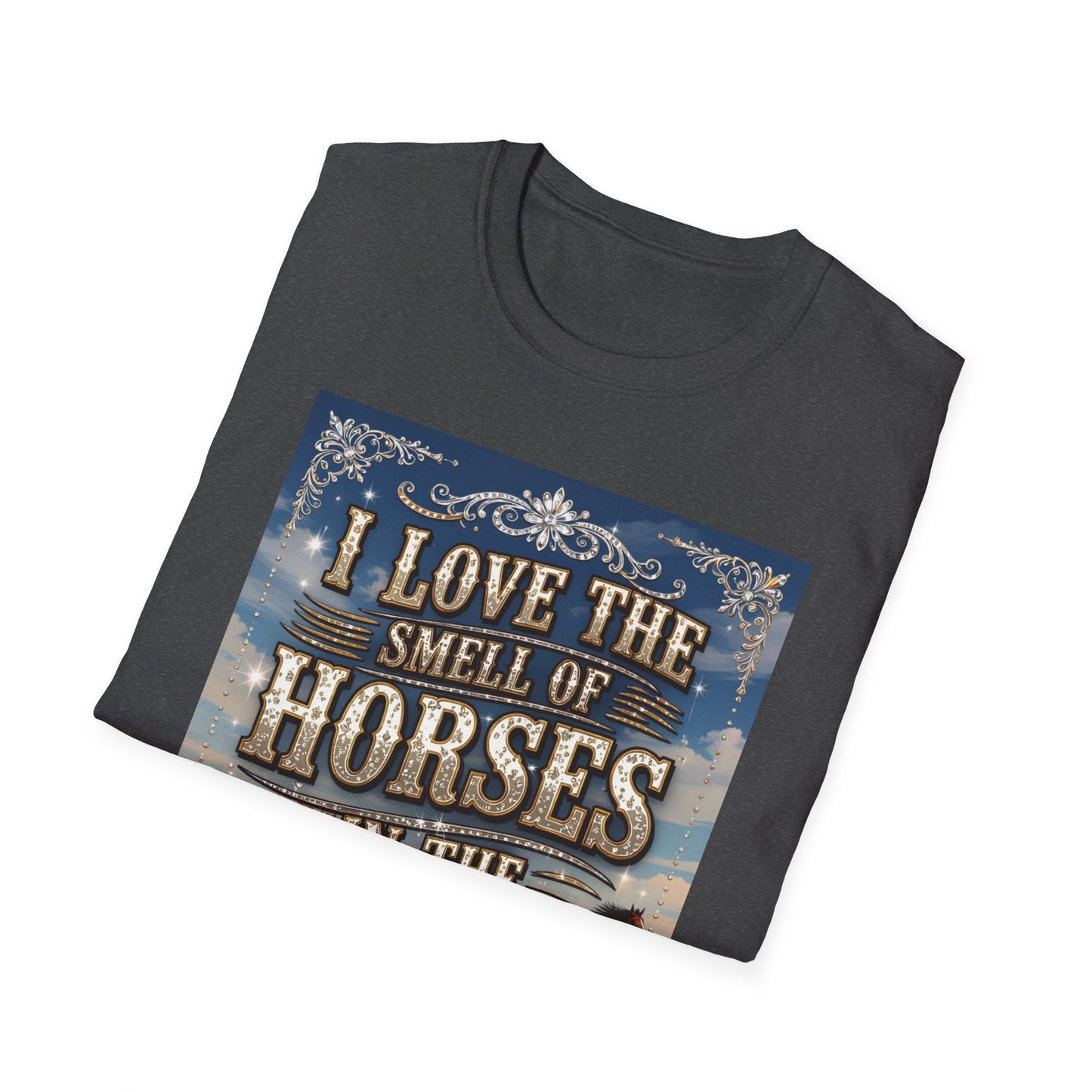 I Love the Smell of Horses in the Morning Western Boho, Unisex T-Shirt,
