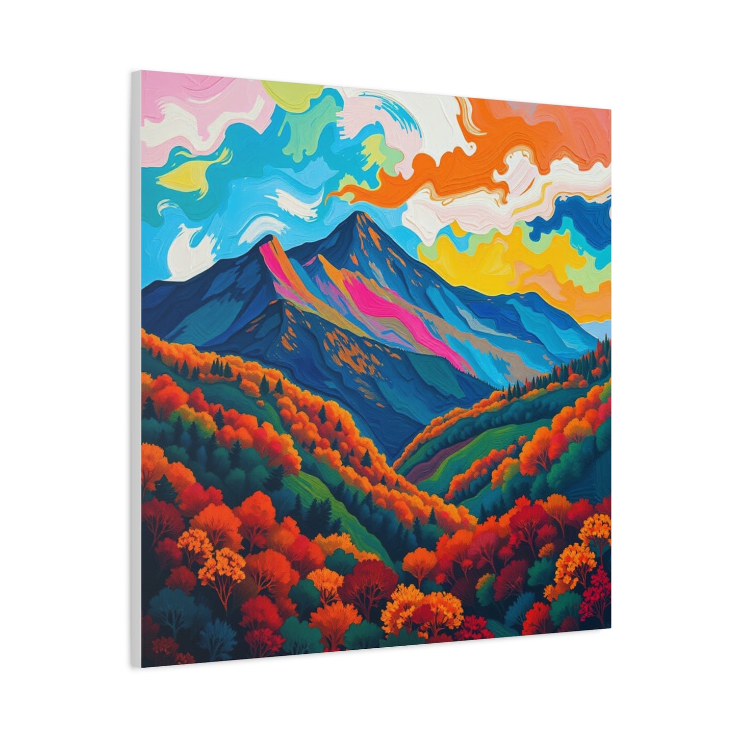Canvas Wall Art - Abstract Black Hills Scenic