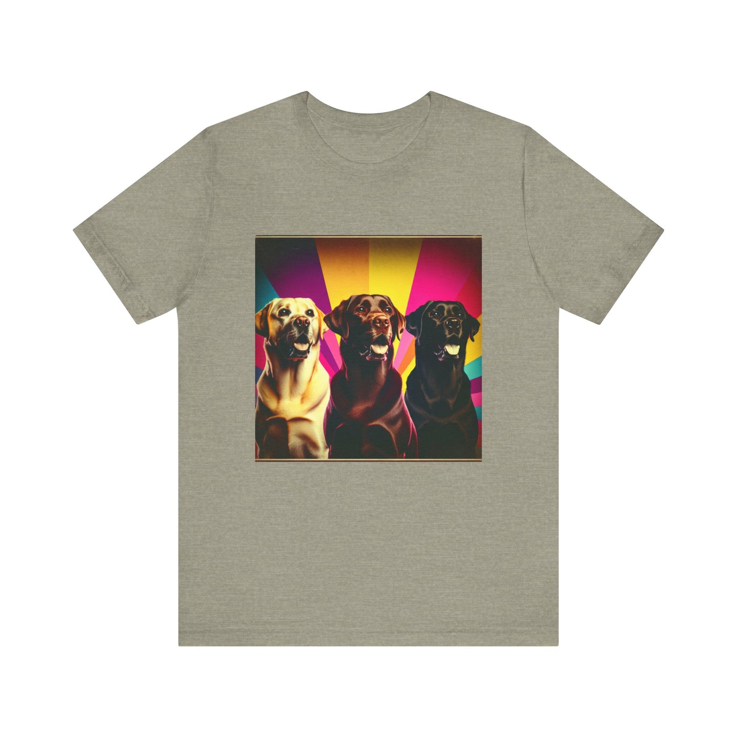 Retro Colorful Labrador Retrievers Tee - Unisex Shirt