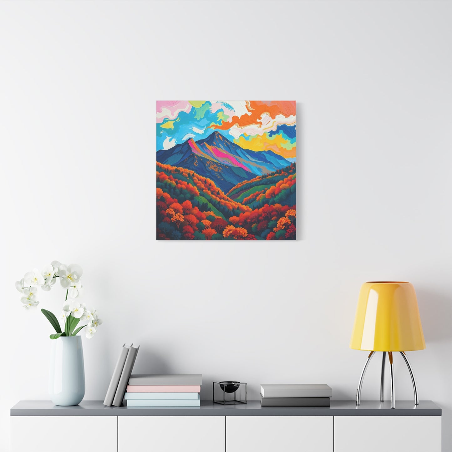 Canvas Wall Art - Abstract Black Hills Scenic
