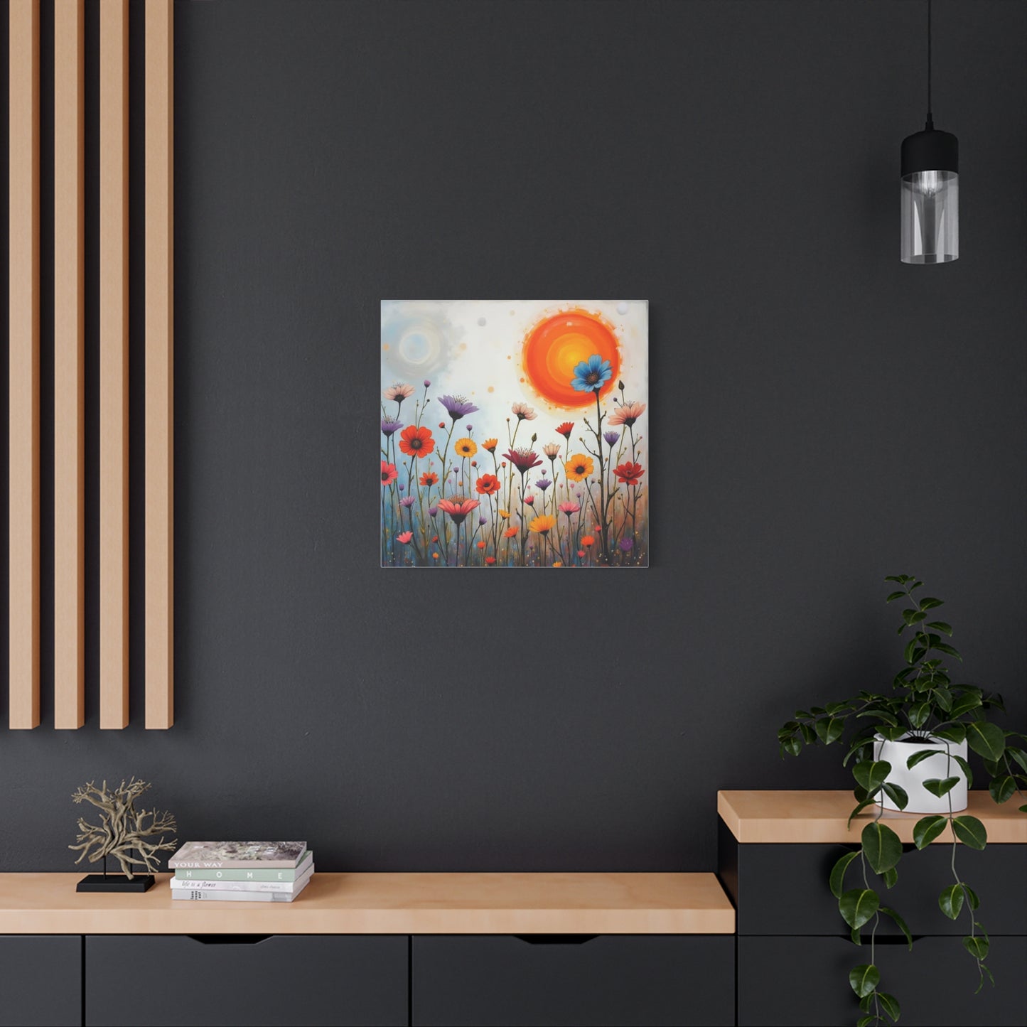 Flowers in the Sun Abstract Art