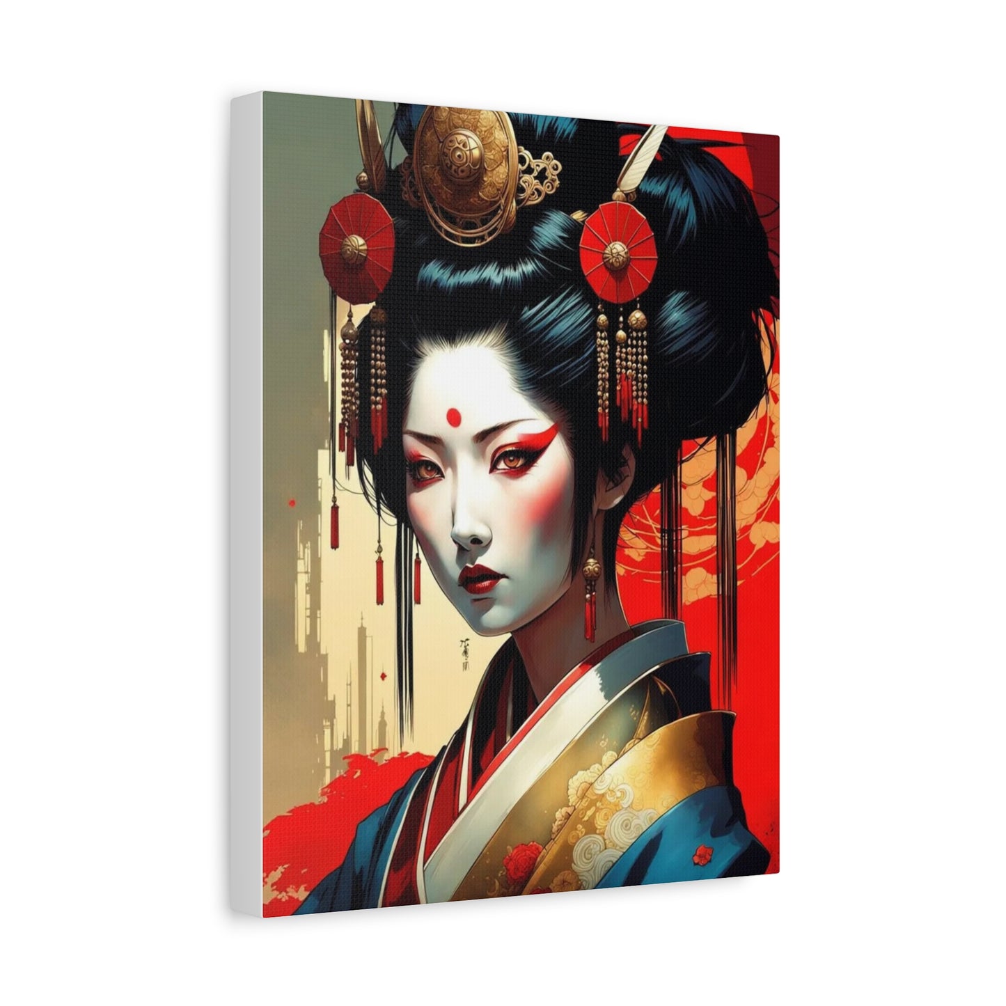 Geisha Asian Abstract Art