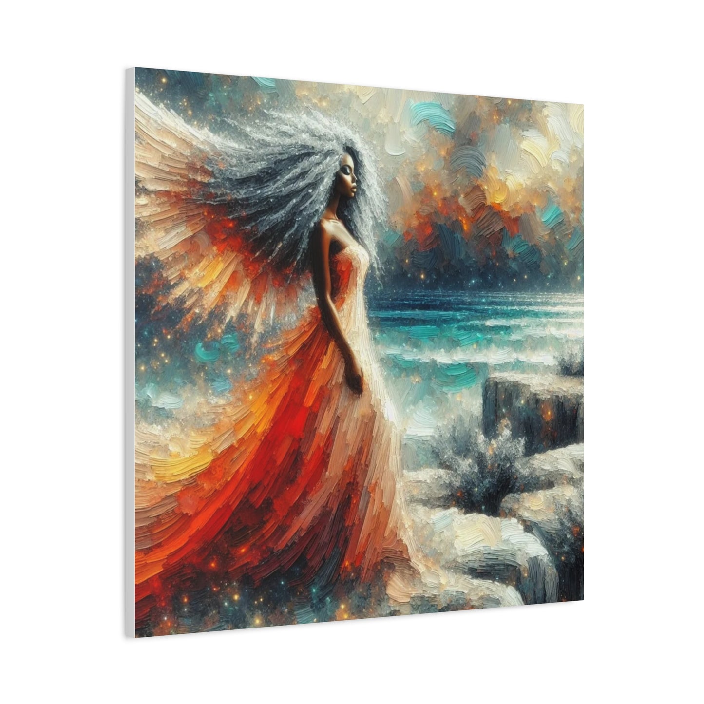 Beautiful Black Woman Canvas Art