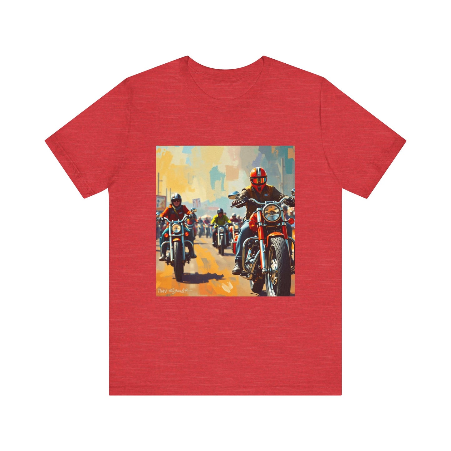 Black Hills Bikers in Sturgis Abstract Tee 1