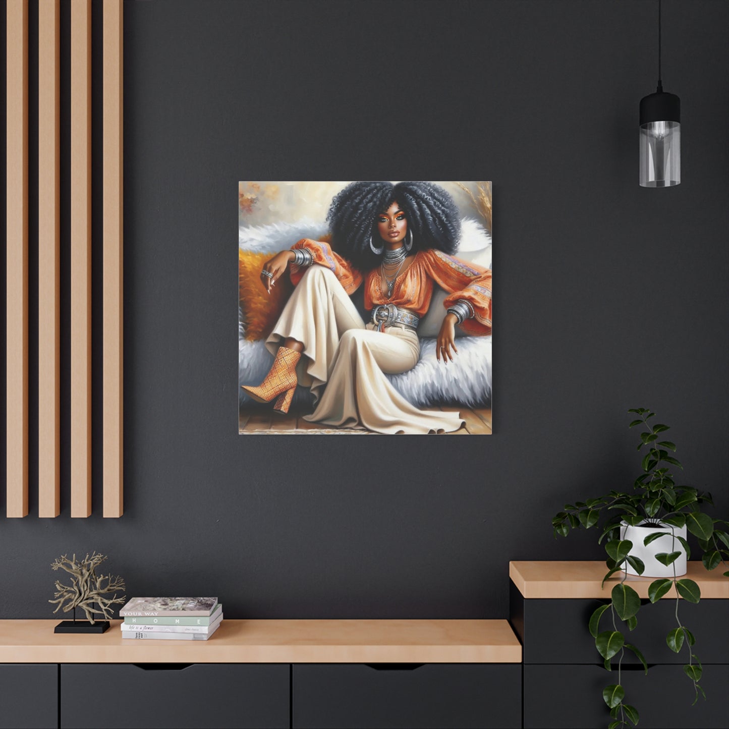 Beautiful Black Woman Canvas Art