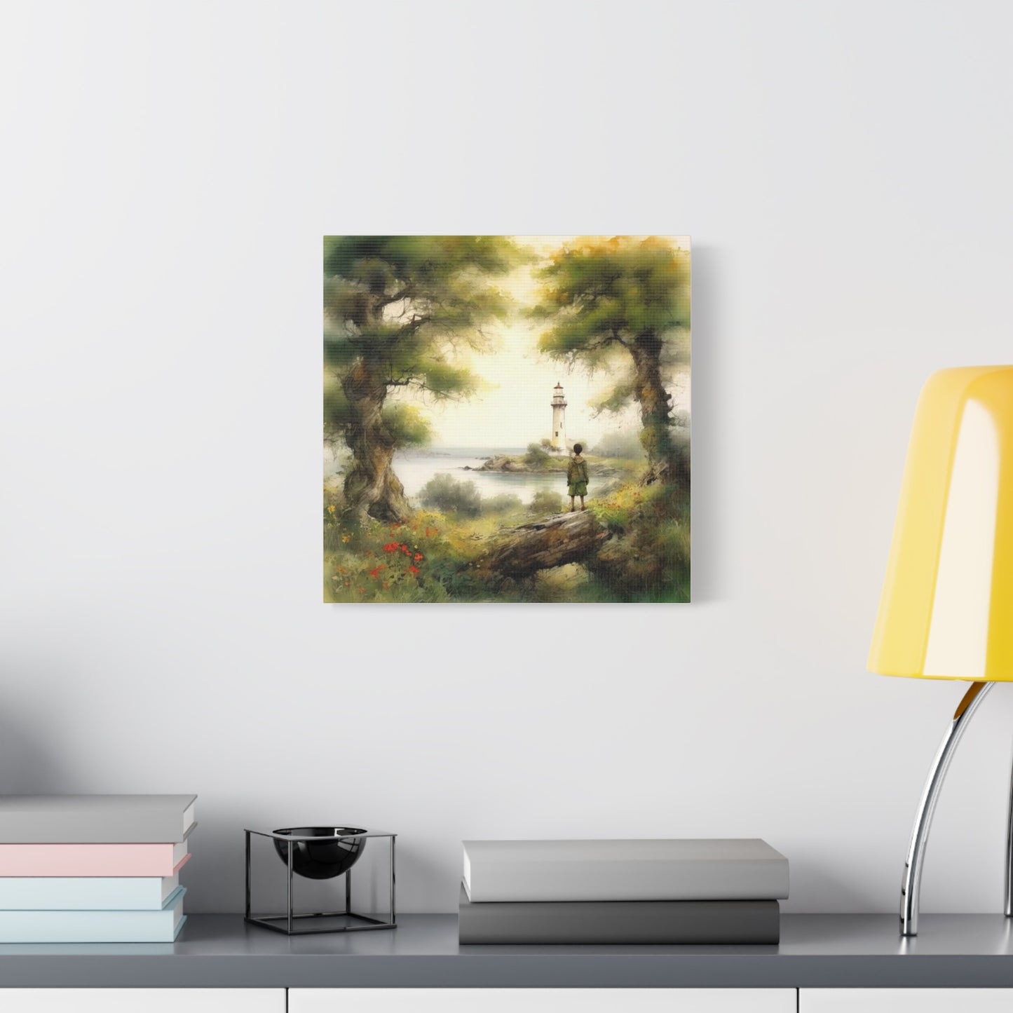 Boy and the Lighthouse Art