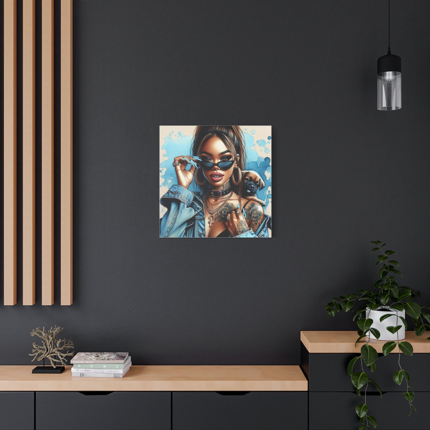 Beautiful Black Woman Canvas Art