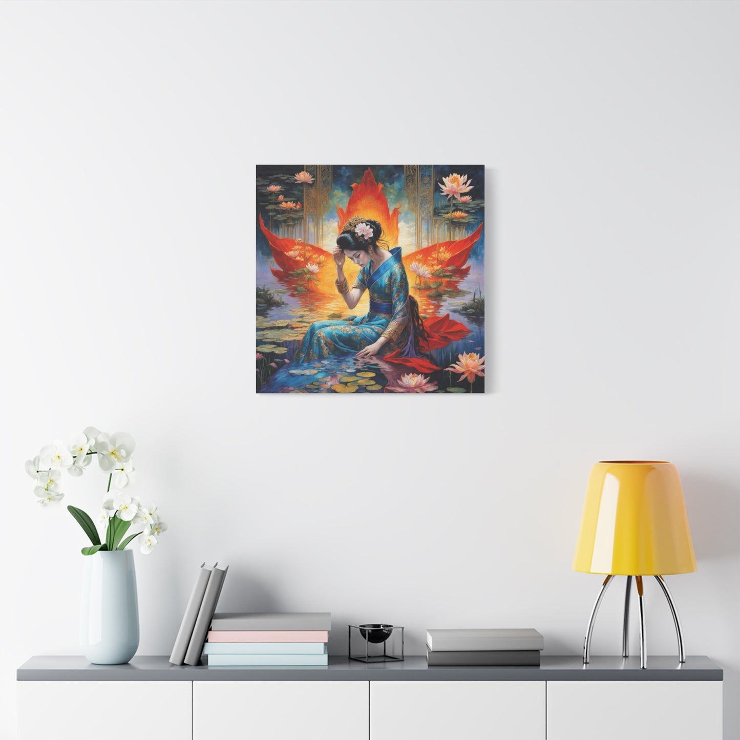 Lady in the Water Asian Abstract Art