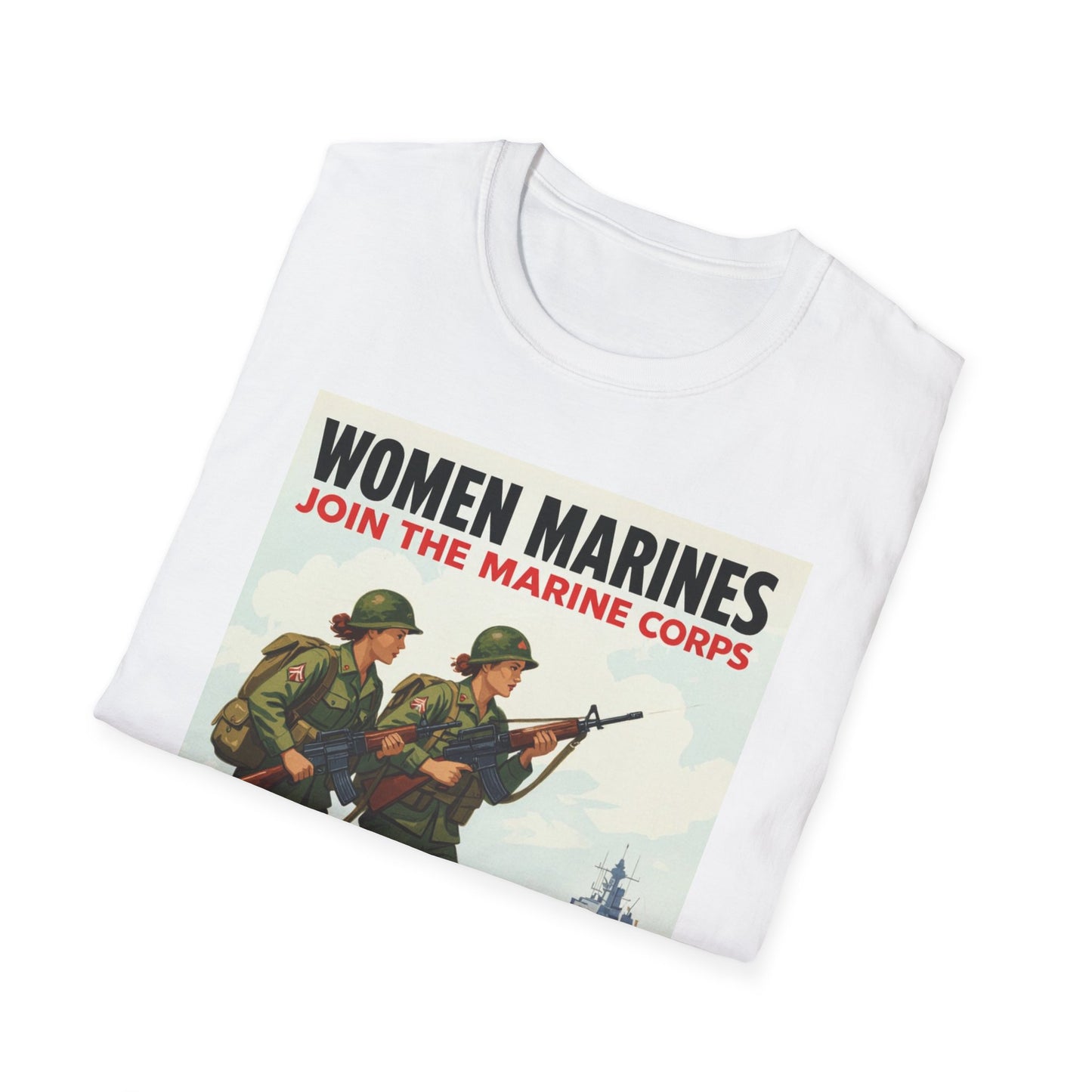 Women Marines Because We Like It Hard, Unisex T-Shirt,