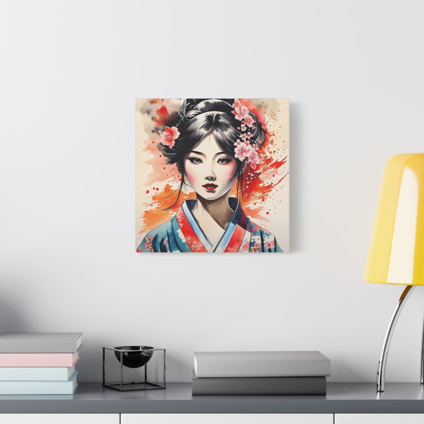 Geisha Asian Abstract Art