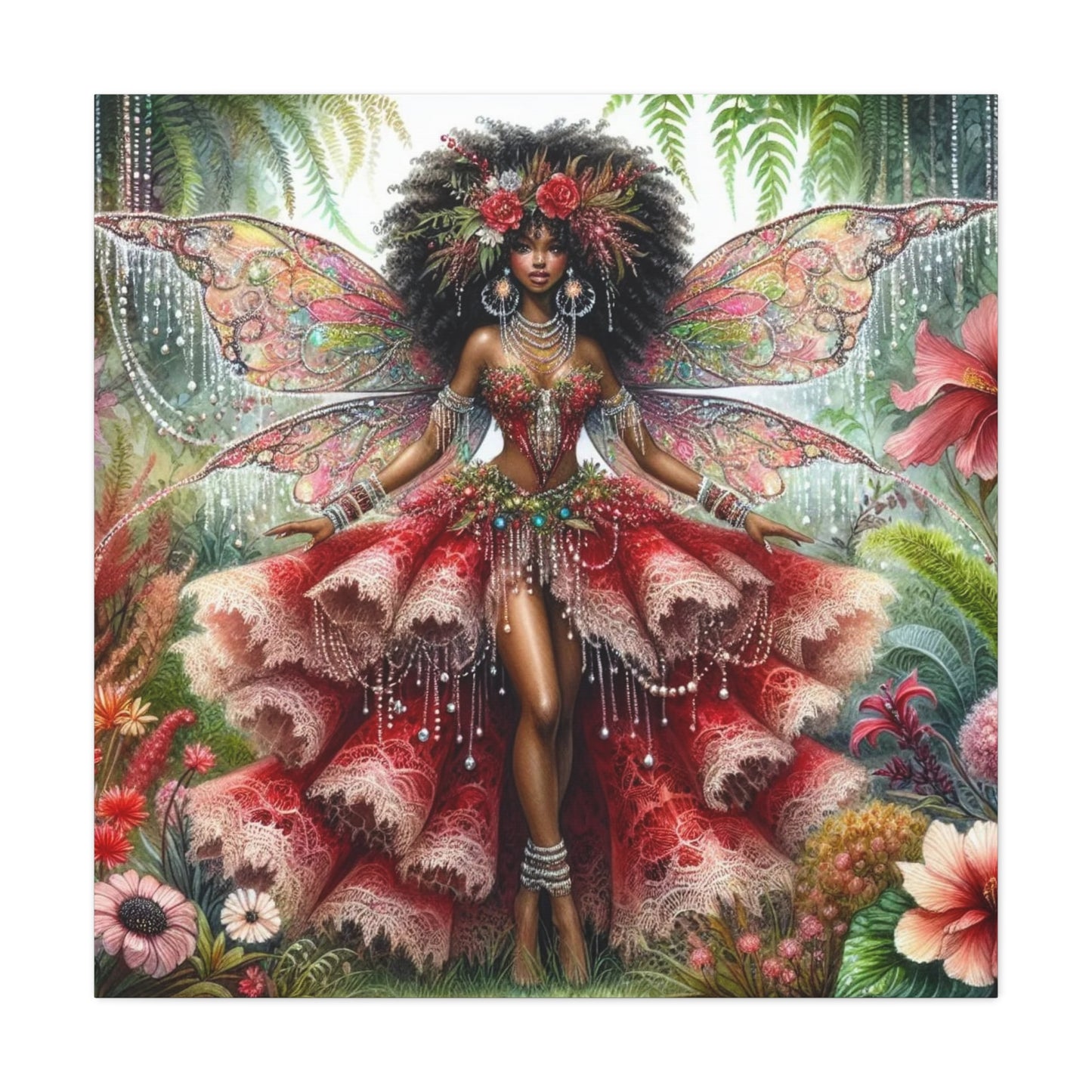 Beautiful Black Woman Canvas Art