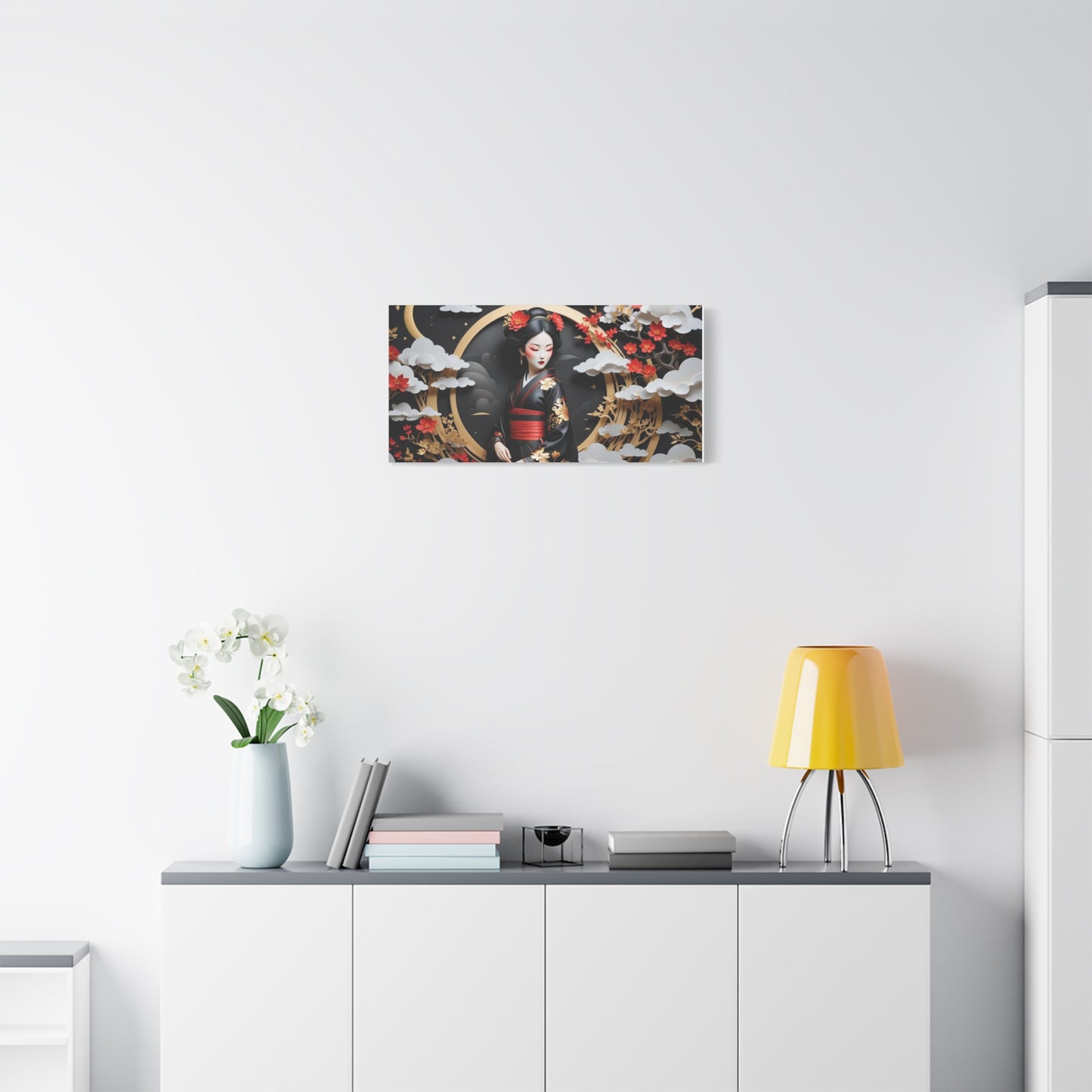 Geisha Asian Abstract Art